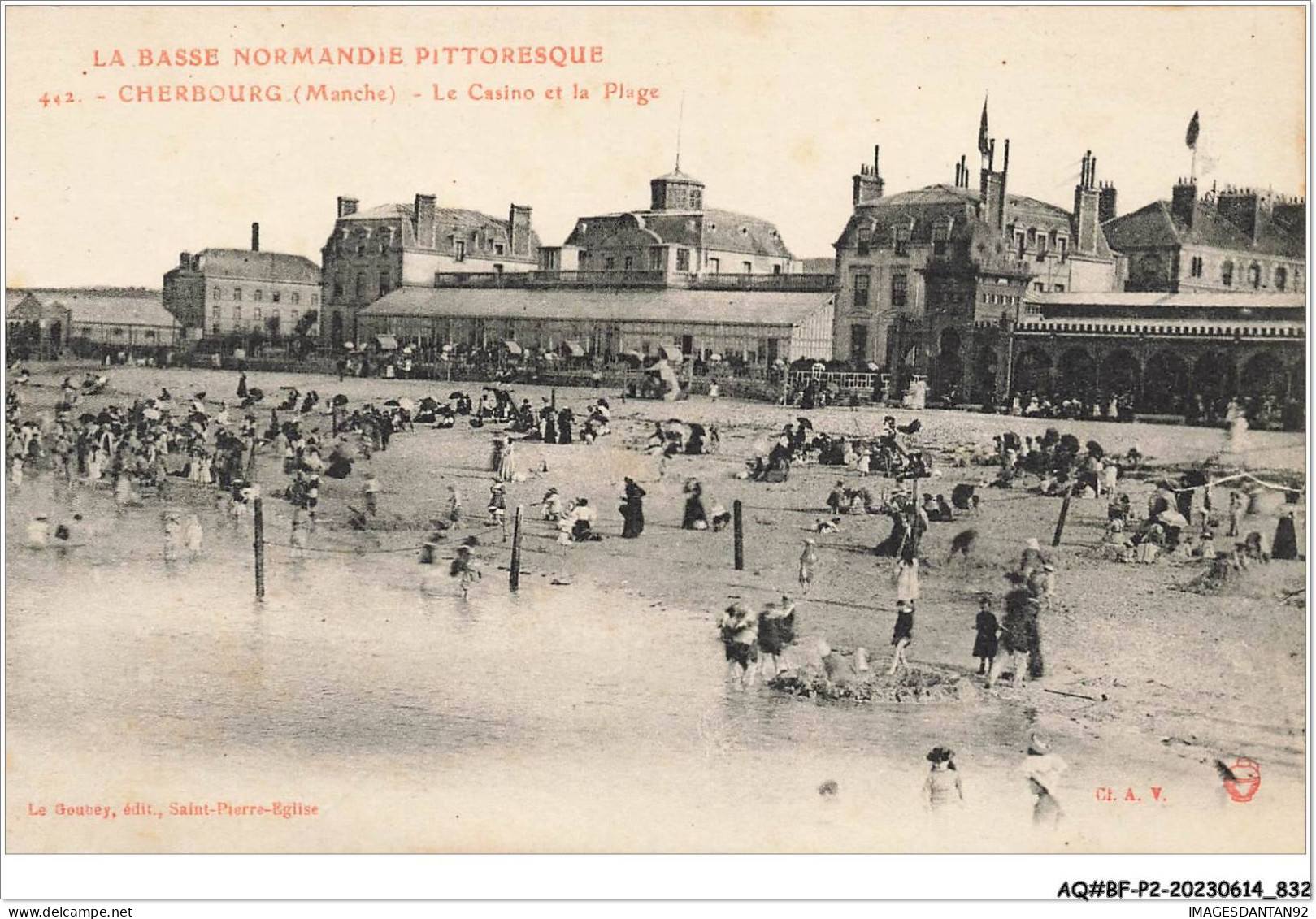 AQ#BFP2-50-0414 - CHERBOURG - Le Casino Et La Plage - Cherbourg