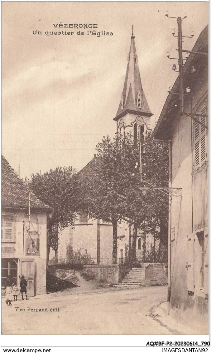 AQ#BFP2-38-0394 - VEZERONCE - Un Quartier De L'église - Sonstige & Ohne Zuordnung