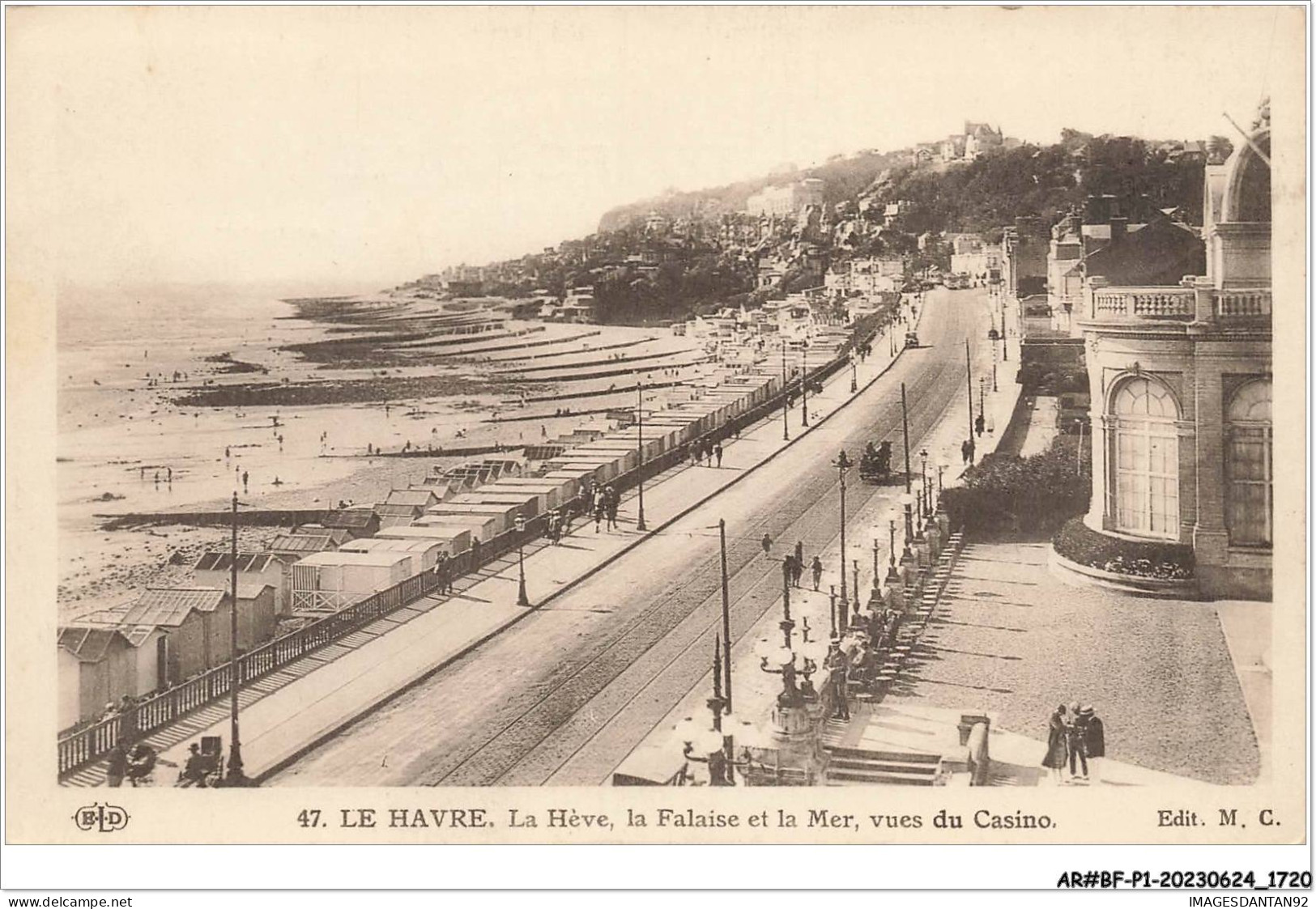 AR#BFP1-76-0860 - LE HAVRE - La Hève, La Falaise Et La Mer - Vues Du Casino - ELD - Hafen