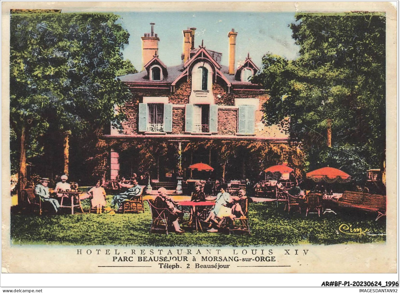 AR#BFP1-91-1008 - MORSANG-SUR-ORGE - Parc Beauséjour - Hôtel-Restaurant Louis XIV - Morsang Sur Orge