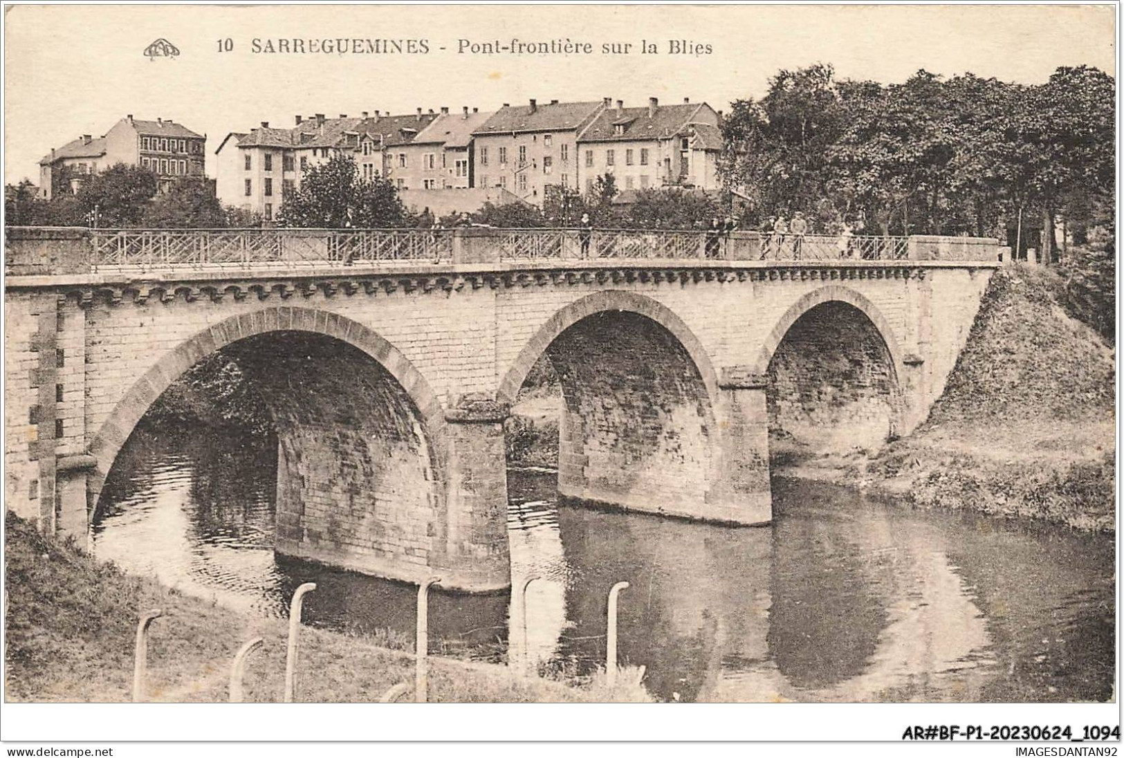 AR#BFP1-57-0548 - SARREGUEMINES - Pont-frontière Sur La Blies - Sarreguemines