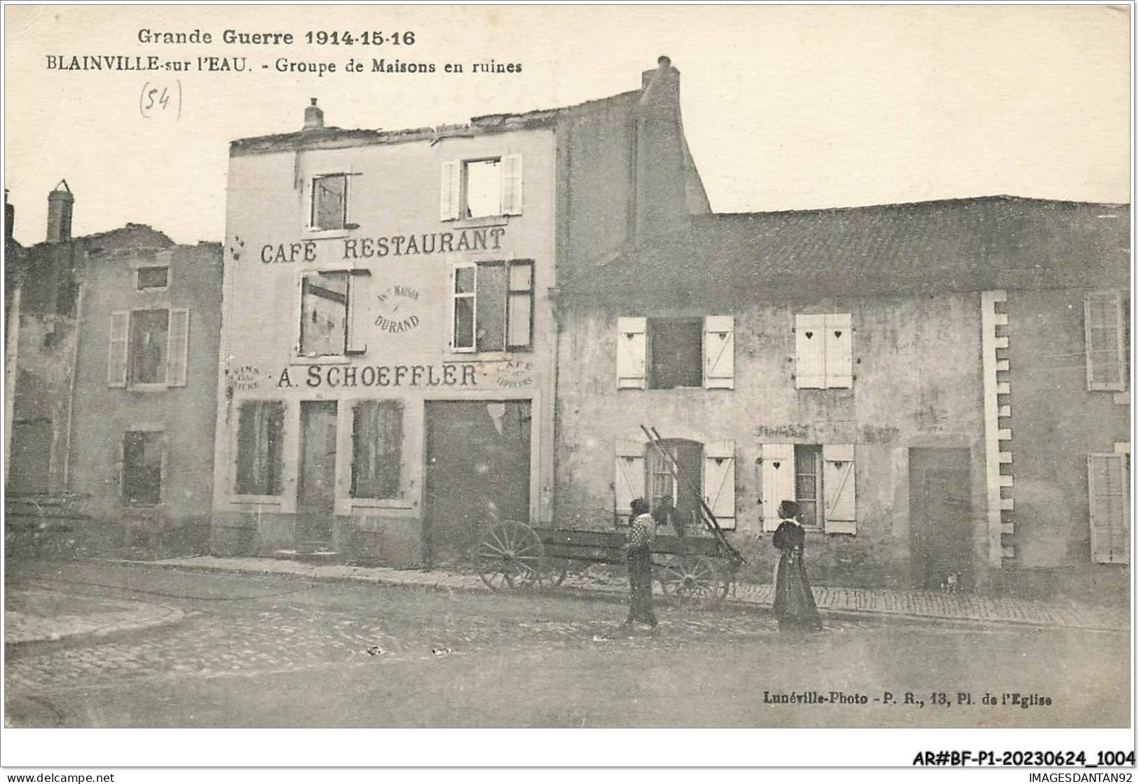 AR#BFP1-54-0503 - Grande Guerre 1914-15-16 - BLAINVILLE-SUR-L'EAU - Groupe De Maisons En Ruines - Other & Unclassified