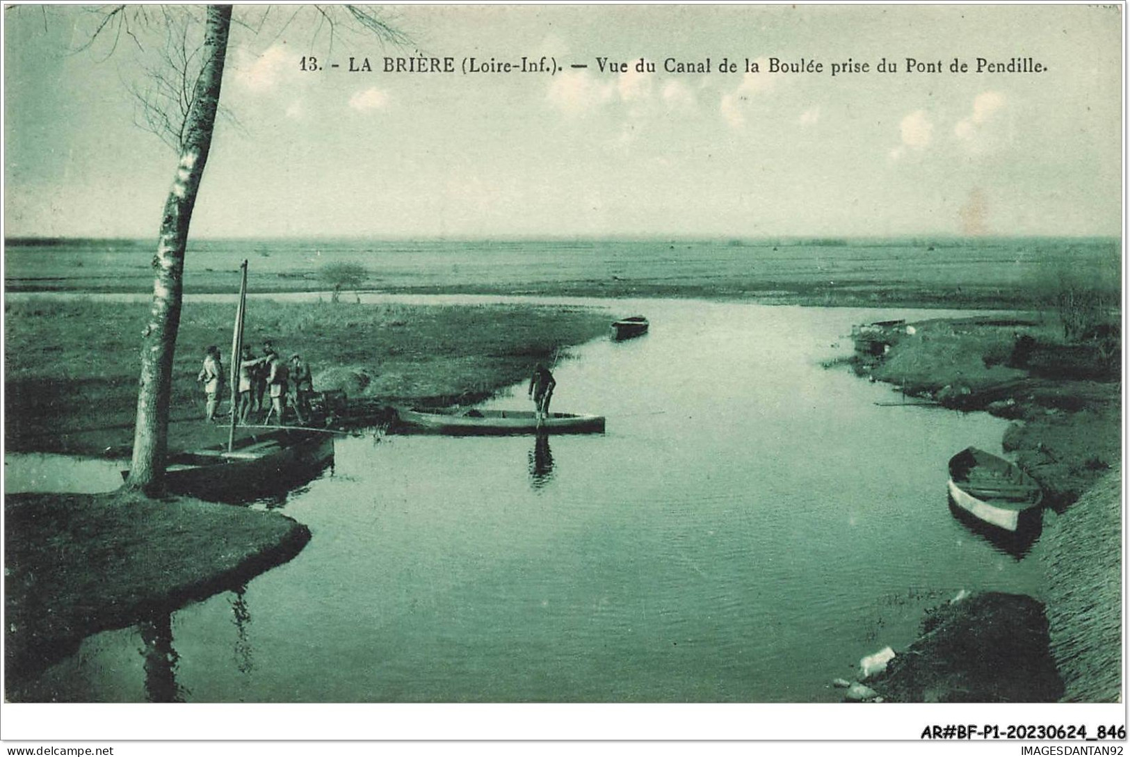 AR#BFP1-44-0424 - LA BRIERE - Vue Du Canal De La Boulée Prise Du Pont De Pendille - Altri & Non Classificati