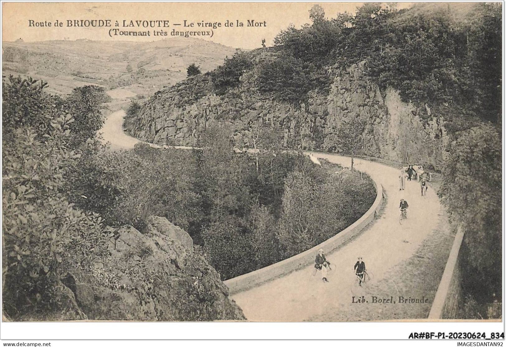 AR#BFP1-43-0418 - Route De BRIOUDE à LAVOUTE - Le Virage De La Mort - Tournant Très Dangereux - Brioude