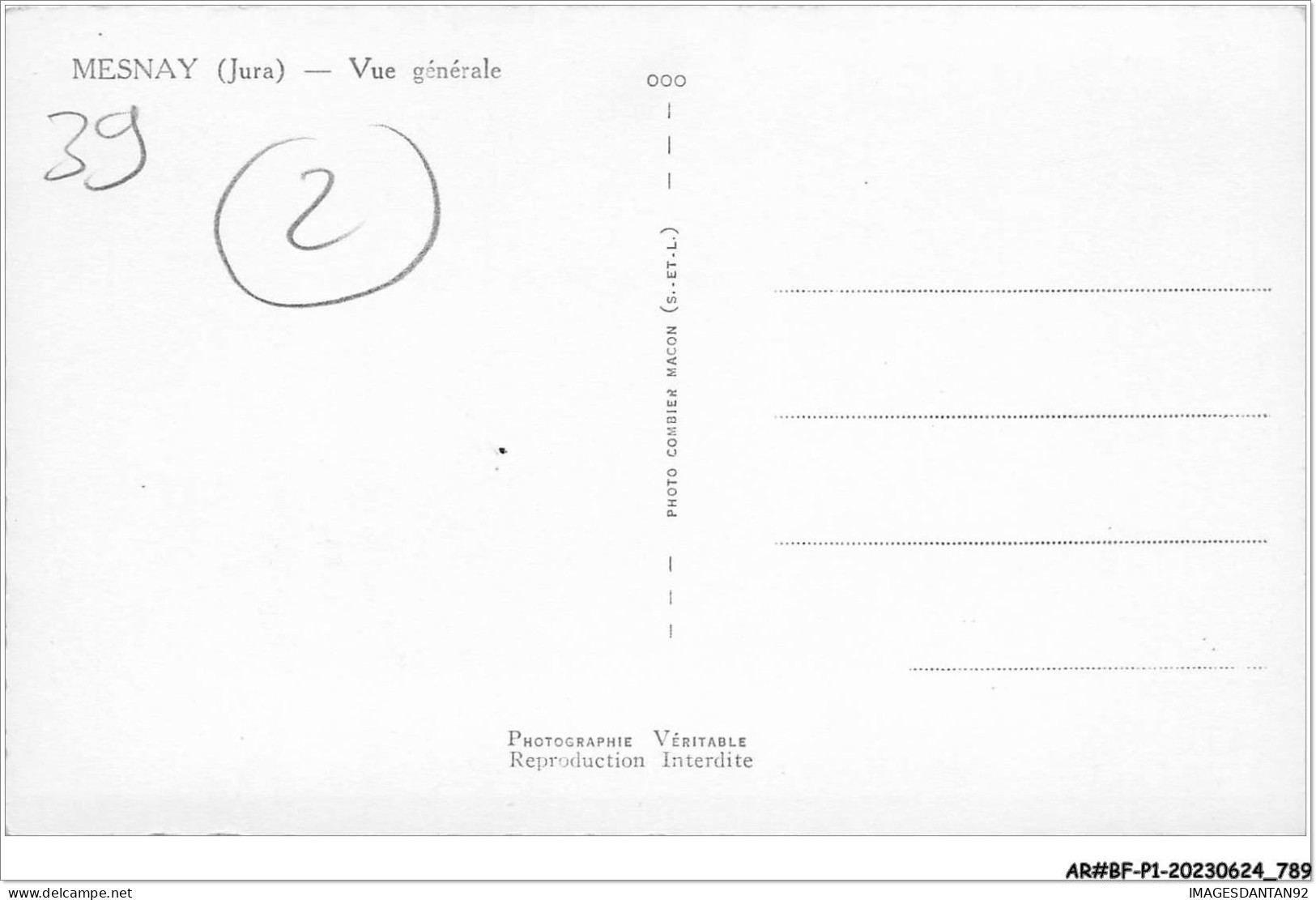 AR#BFP1-39-0395 - MESNAY - Vue Générale - NÂ°2 - Other & Unclassified