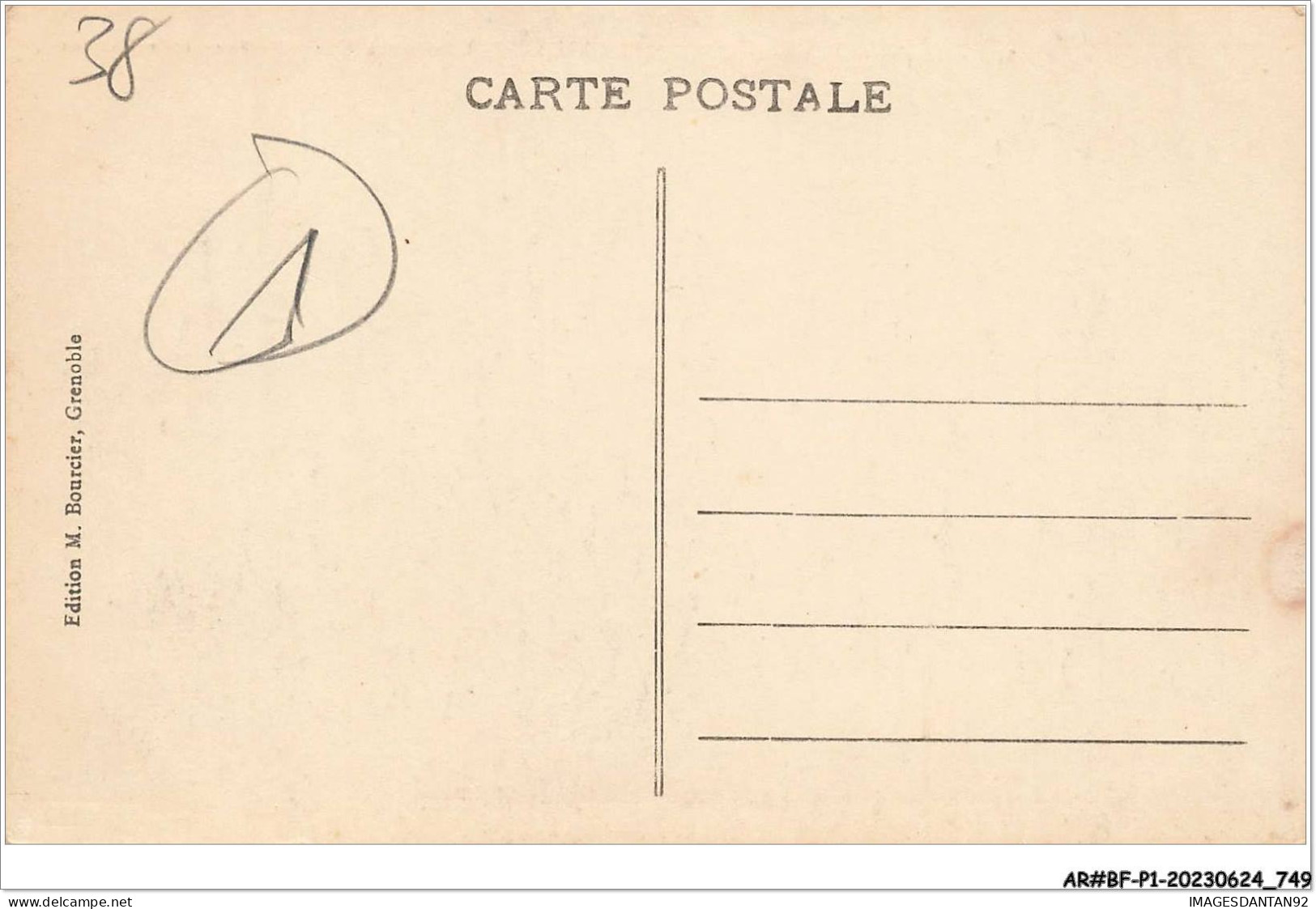 AR#BFP1-38-0374 - Route De  GRENOBLE à VIZILLE - L'arrivée à Uriage-les-Bains Et Le Château - Grenoble