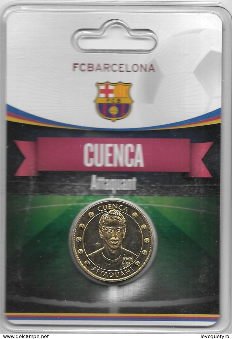 Médaille Touristique Arthus Bertrand AB Sous Encart Football Barcelone Saison 2011 2012 Cuenca - Non Datati
