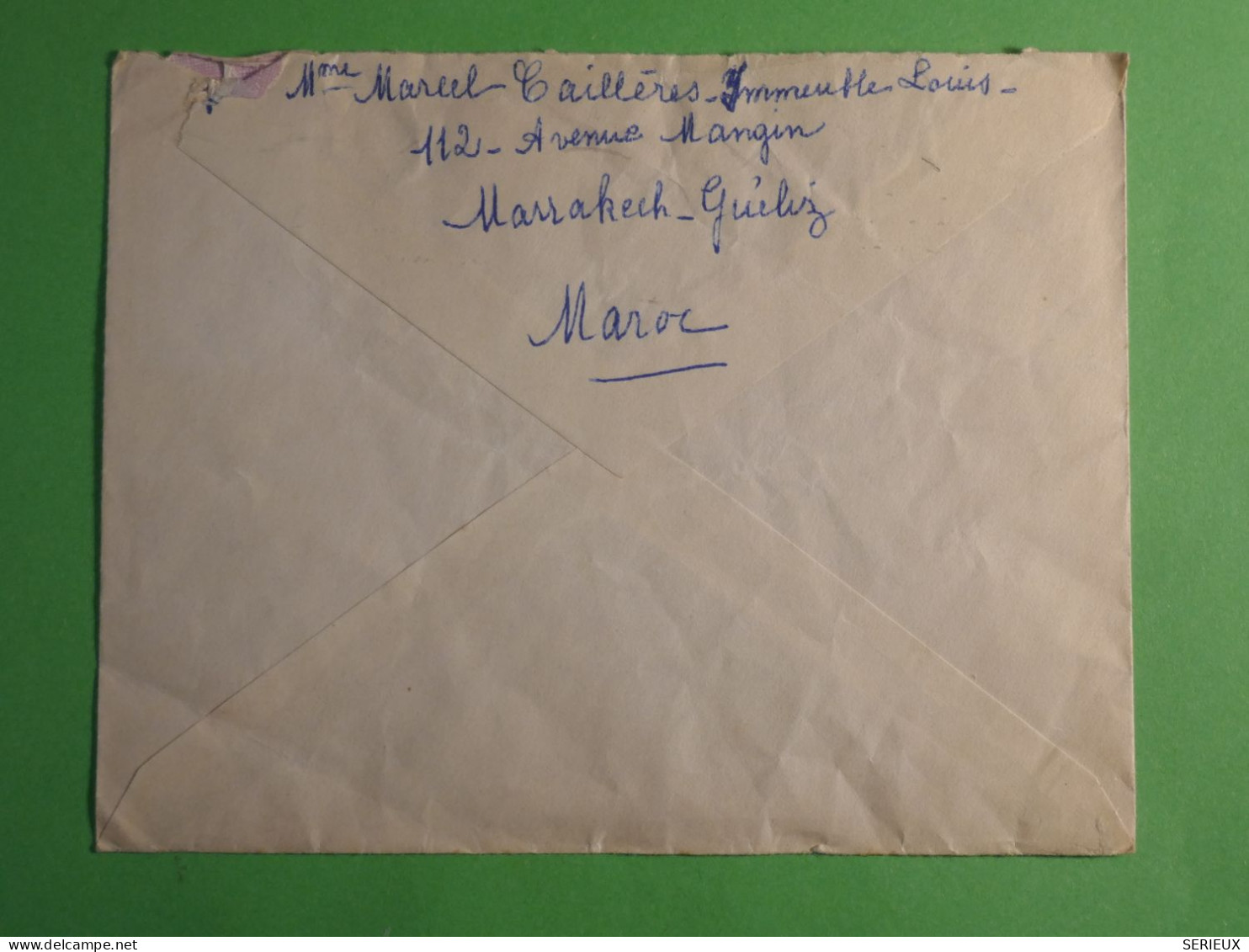 DN17  MAROC   LETTRE  1954  MARRAKESH A LAUSANNE SUISSE  + AFF. INTERESSANT +++ - Brieven En Documenten