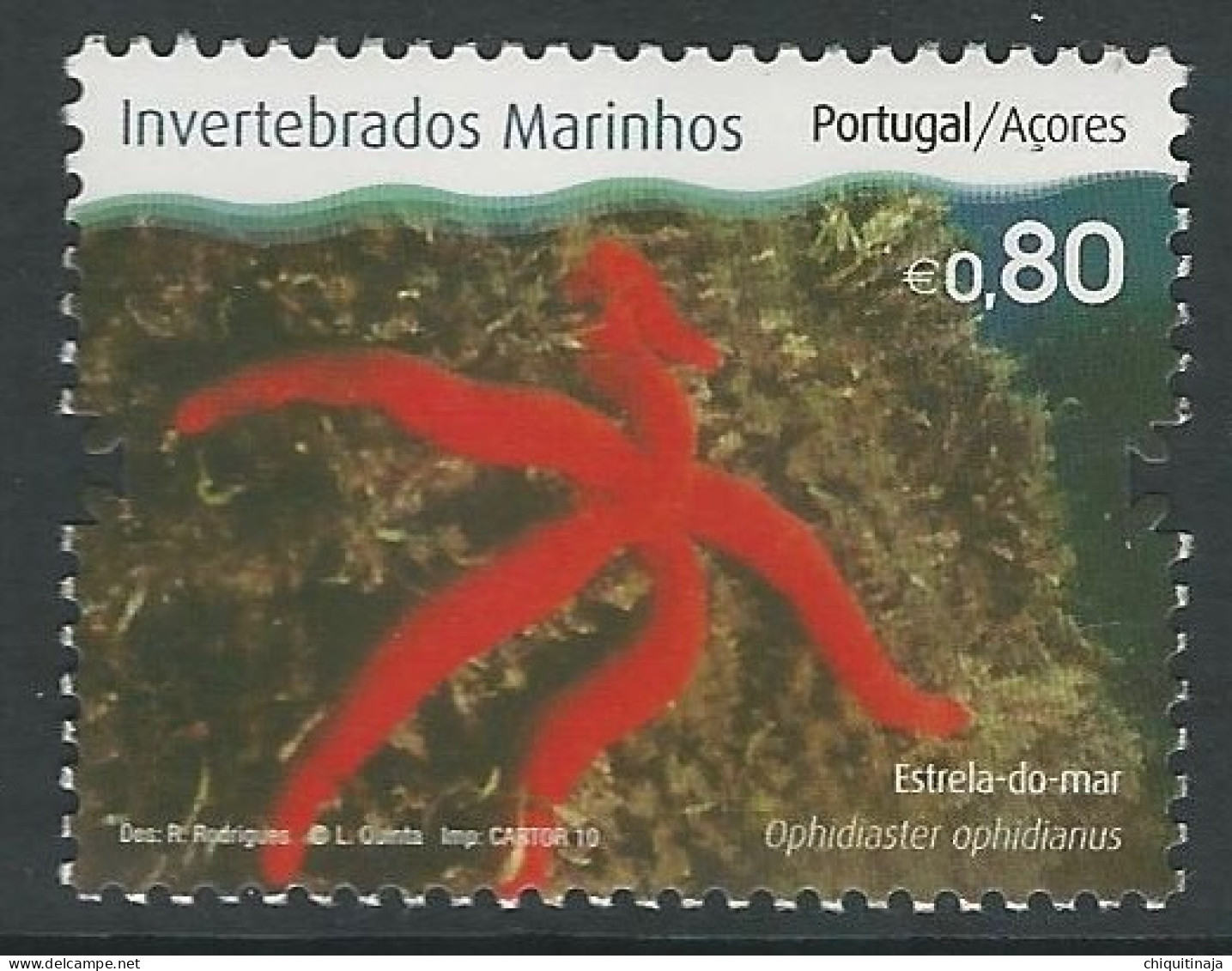 Portugal / Azores 2010 “Invertebrados Marinos” MNH/** - Azores