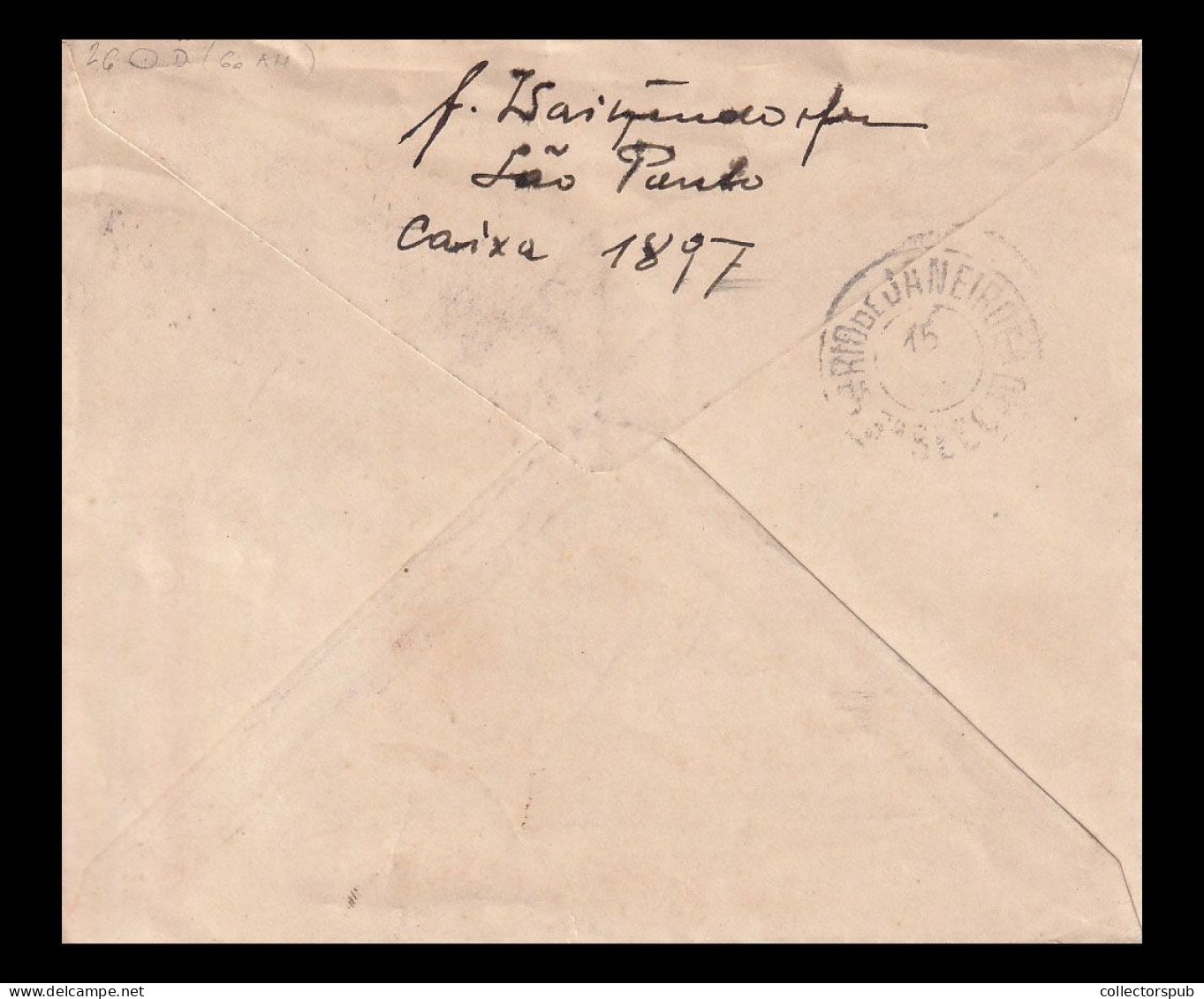 BRAZIL Uprated Ps Cover To Czechoslovakia - Postal Stationery