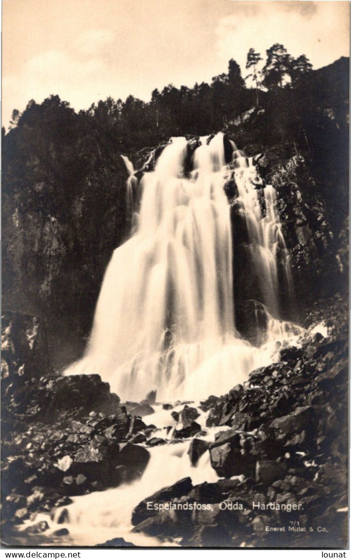 Norvège - Espelandsfoss, Odda, Hardanger. (non écrite) - Norvège