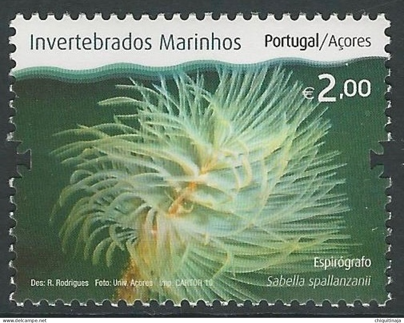 Portugal / Azores 2010 “Invertebrados Marinos” MNH/** - Azoren