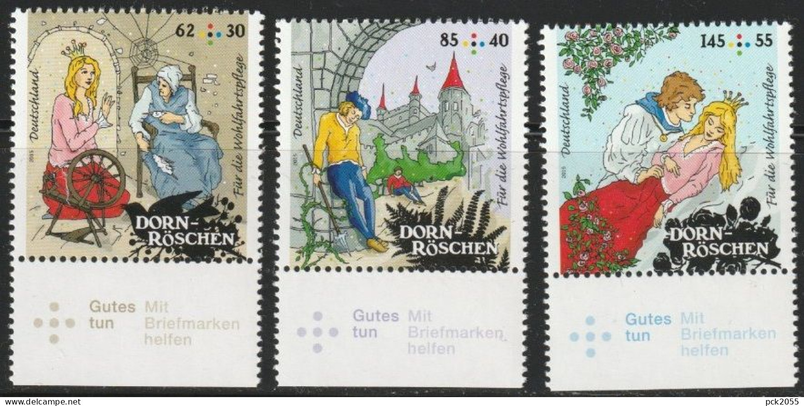 Deutschland 2015 MiNr.3132 - 3134 ** Postfrisch Grimms Märchen ( 403 ) - Neufs