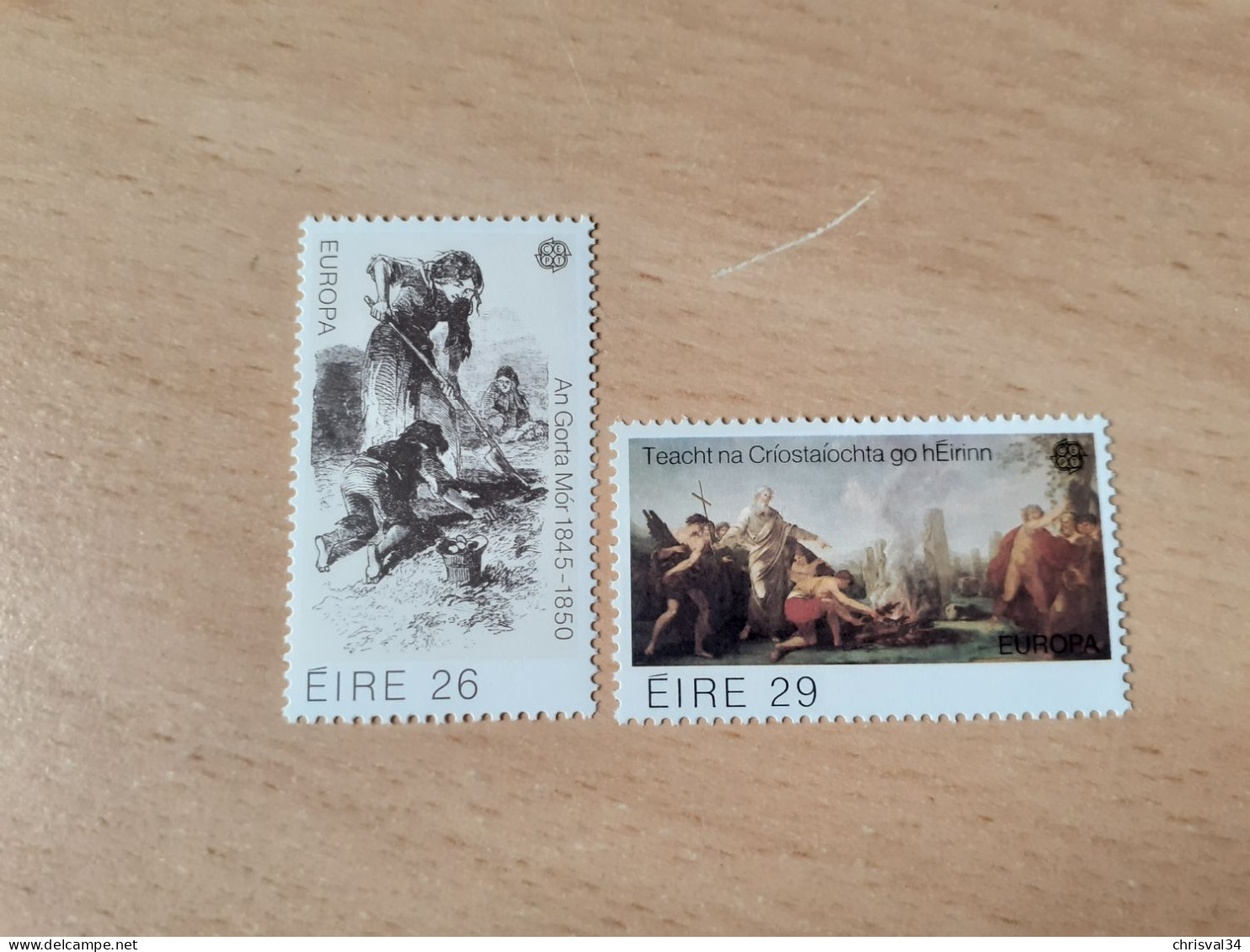 TIMBRES   IRLANDE   EUROPA   1982    N  467  /  468   COTE  15,00  EUROS   NEUFS  LUXE** - 1982