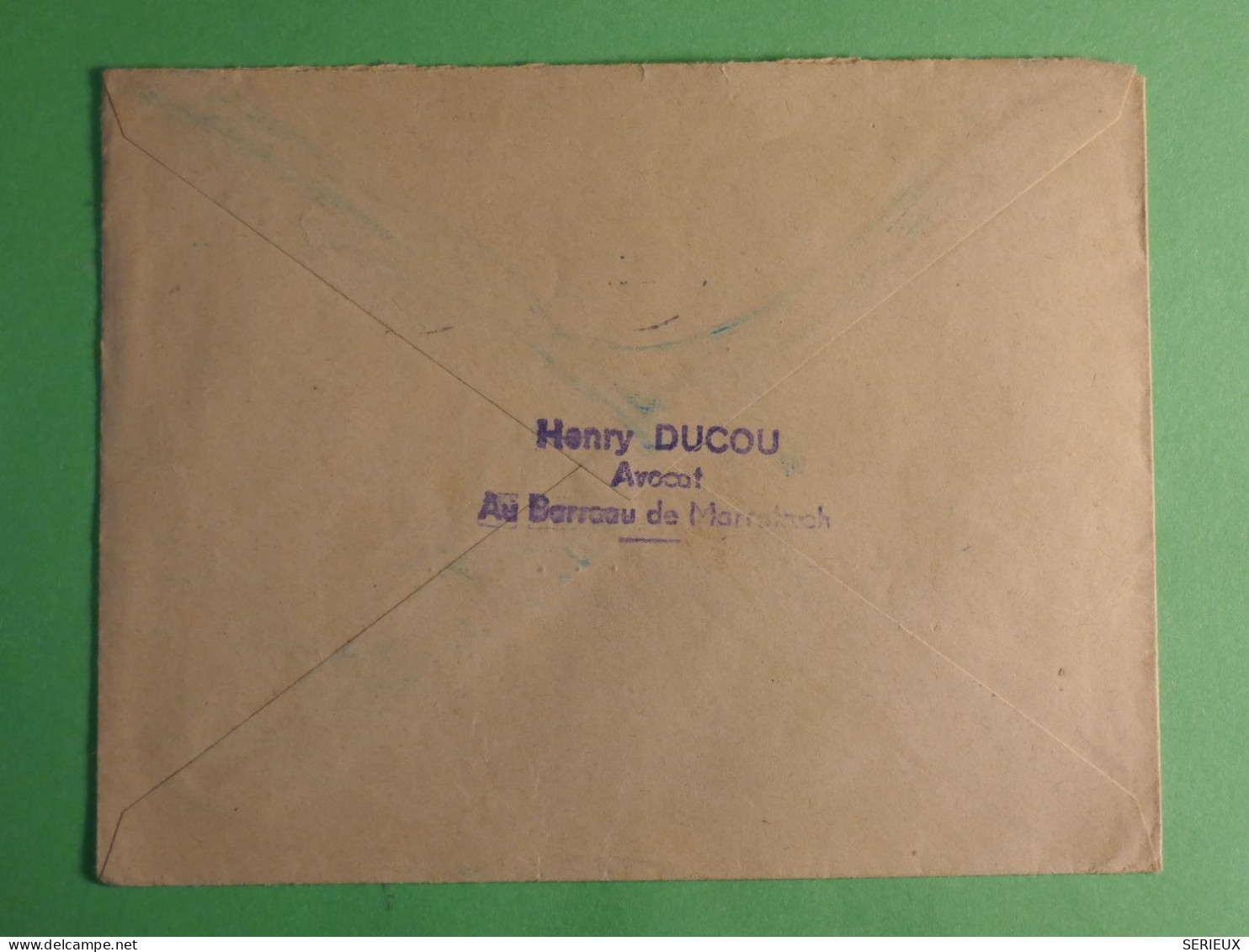 DN17  MAROC   LETTRE  ASSEZ RARE 1951  MARRAKESH A  AZROU    + AFF. INTERESSANT +++ - Covers & Documents