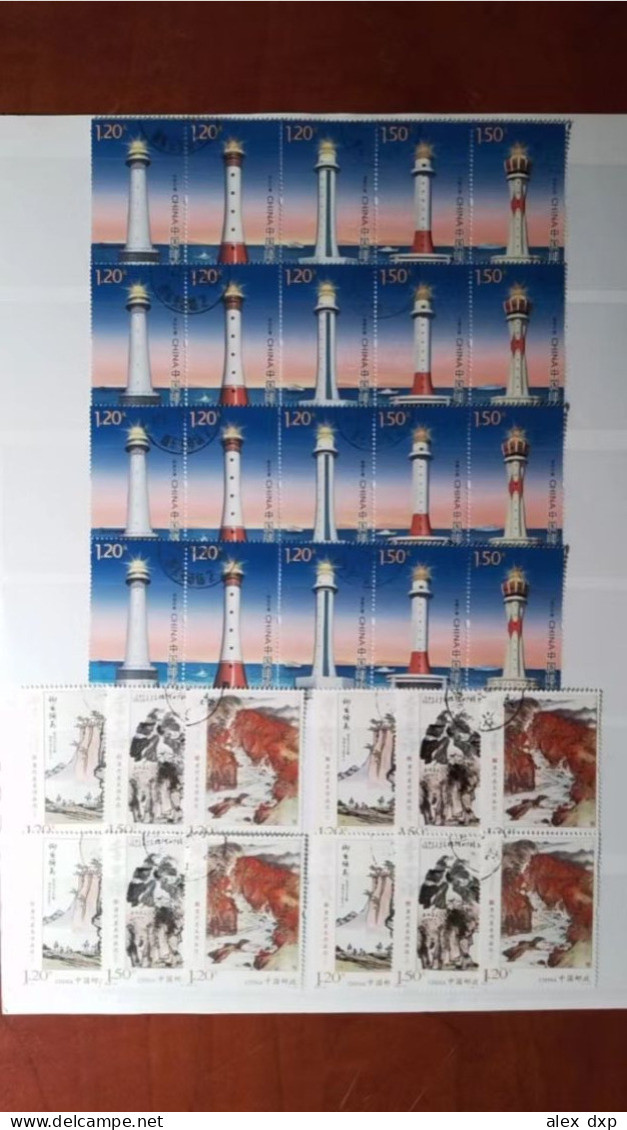 China P.R. > Lighthouses 2016 (4 Completed CTO Sets) + Painting 2018 (4 Completed CTO Sets) - Gebruikt
