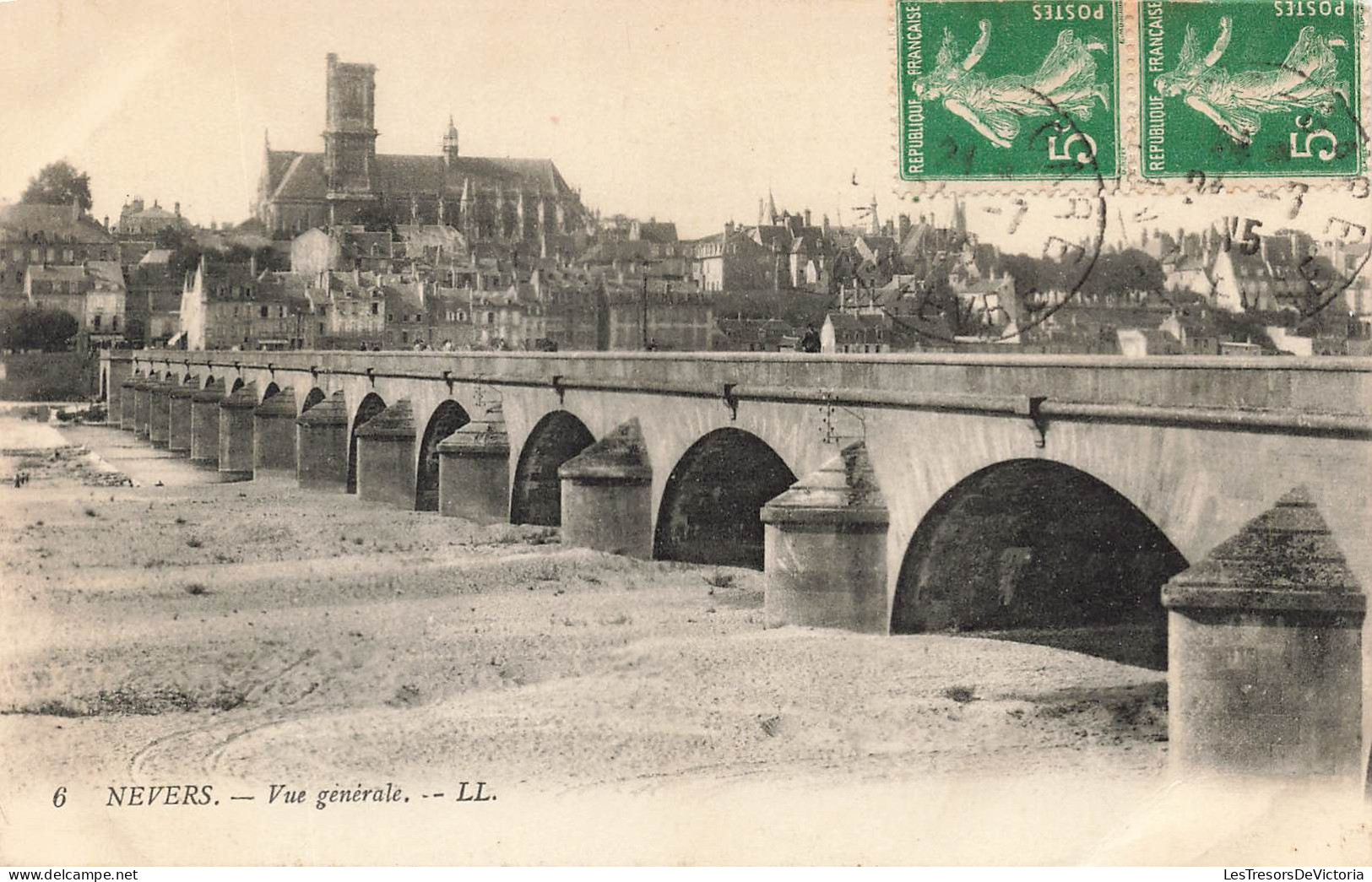 FRANCE - Nevers - Pont - Vue Générale - Carte Postale Ancienne - Nevers