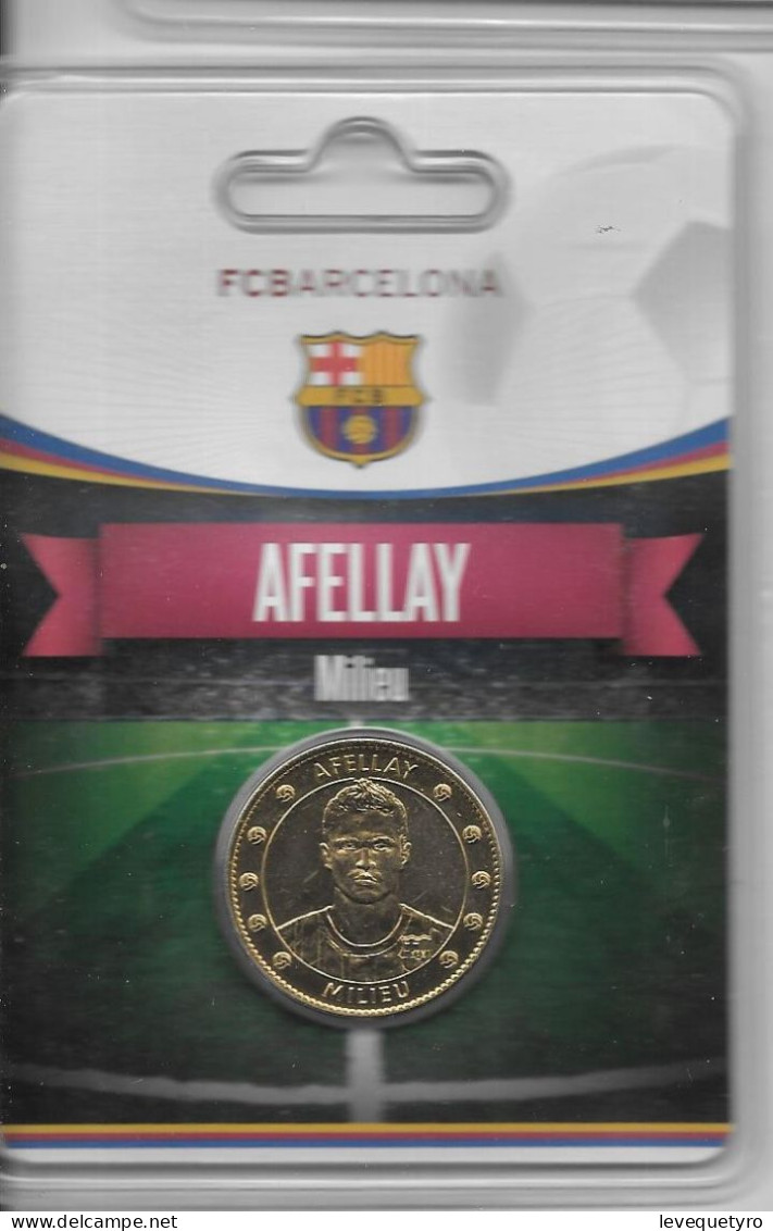 Médaille Touristique Arthus Bertrand AB Sous Encart Football Barcelone Saison 2011 2012 Afellay - Sin Fecha