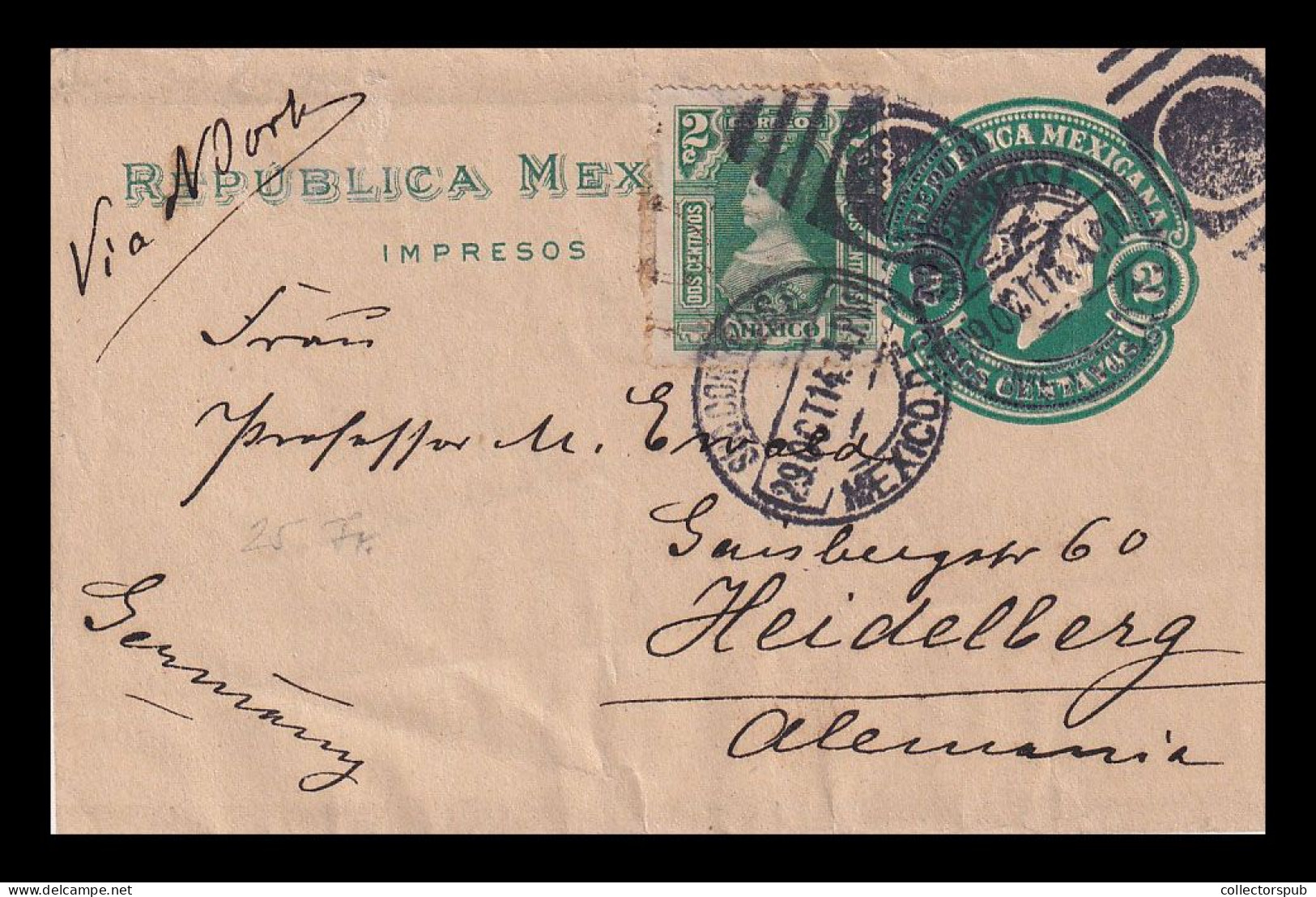 MEXICO 1914. Nice Stationery To Germany - Mexico