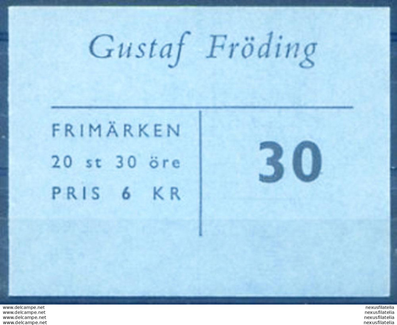 Letteratura 1960. Gustav Fröding. Libretto. - Andere & Zonder Classificatie