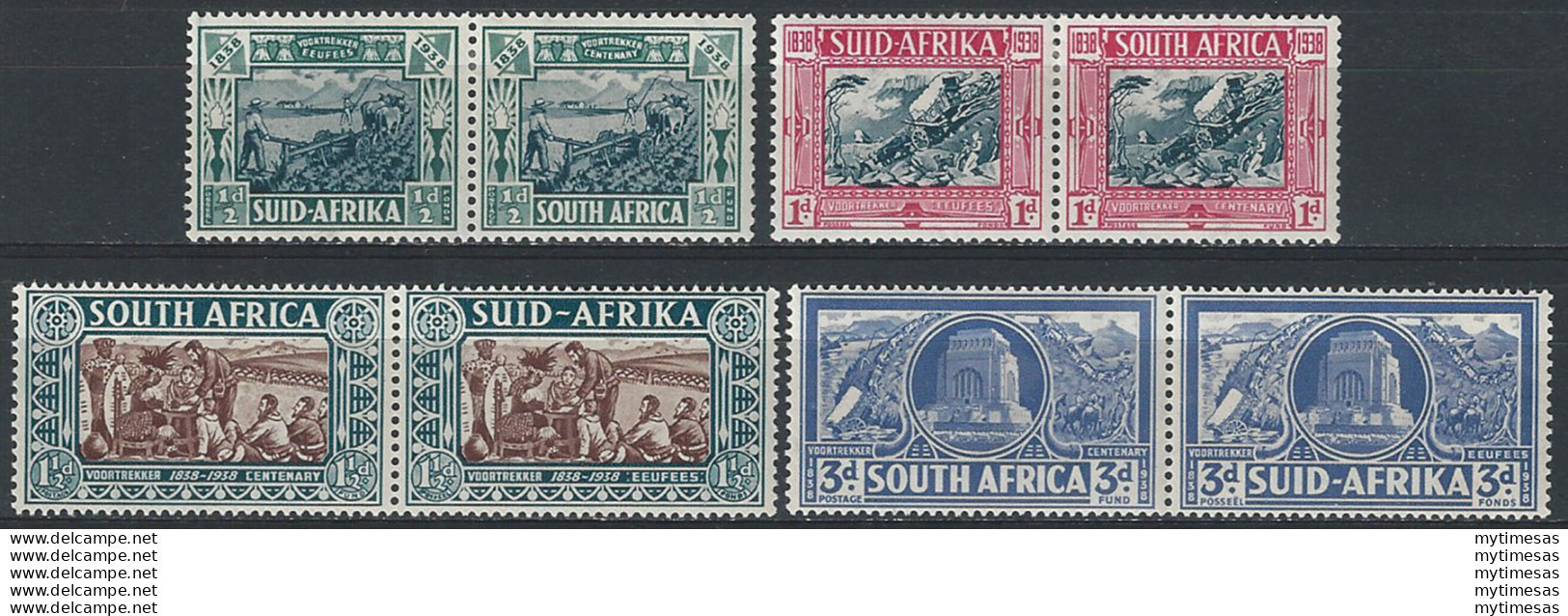 1938 Union Of South Africa Giorgio VI 4v. MNH SG. N. 76/79 - Otros & Sin Clasificación