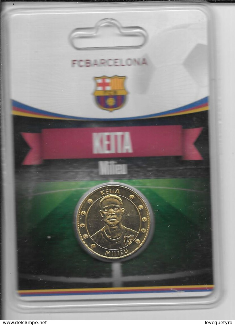 Médaille Touristique Arthus Bertrand AB Sous Encart Football Barcelone Saison 2011 2012 Keita - Zonder Datum