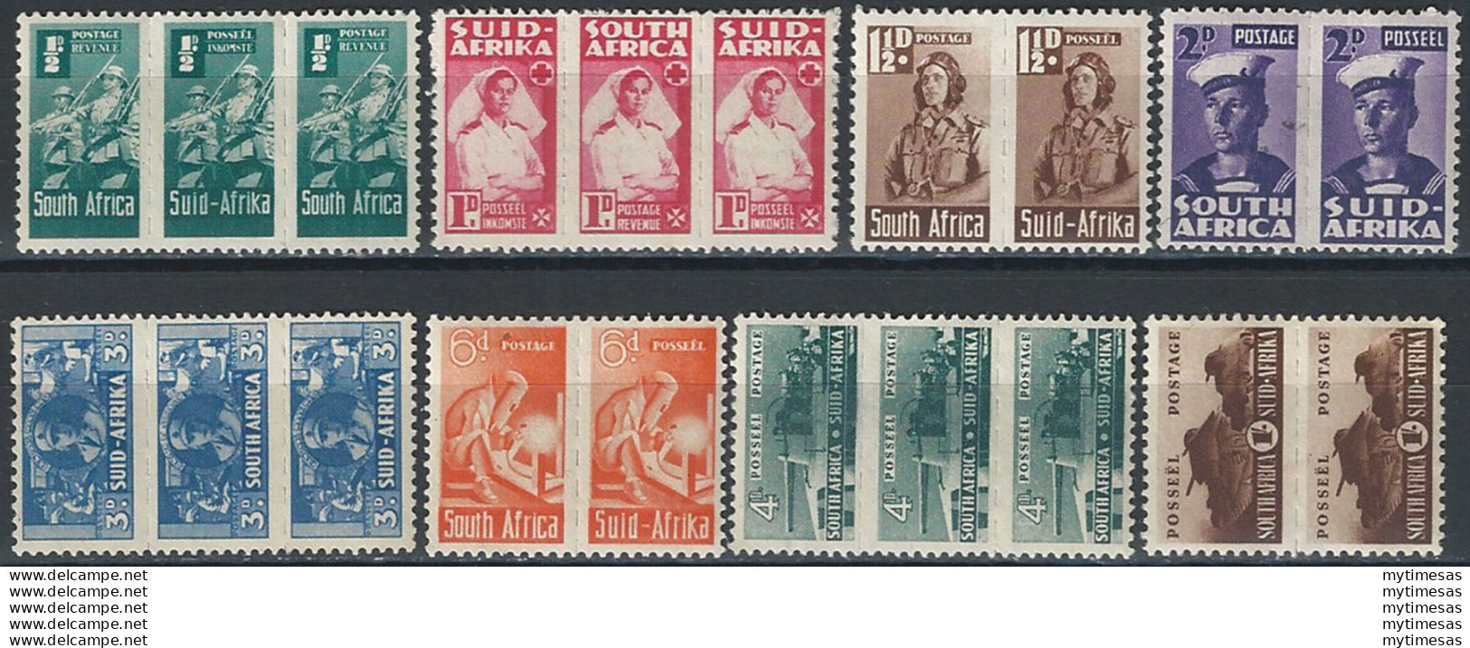 1942 South Africa Giorgio VI 8v. MH SG. N. 97/104 - Other & Unclassified