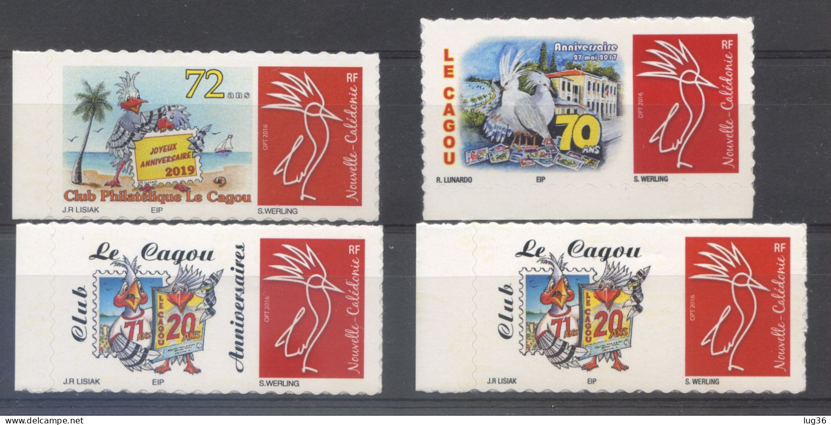 Timbres Personnalisés  - Club Le Cagou - Nouvelle Caledonie - NEUF XX - Unused Stamps