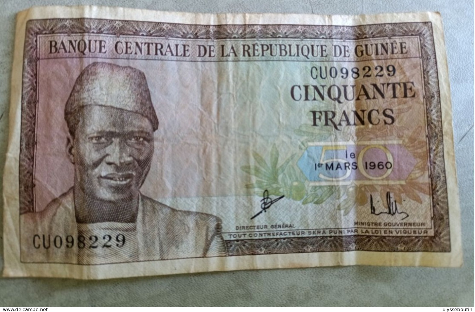 Billet 50 Francs 1960 - Guinee