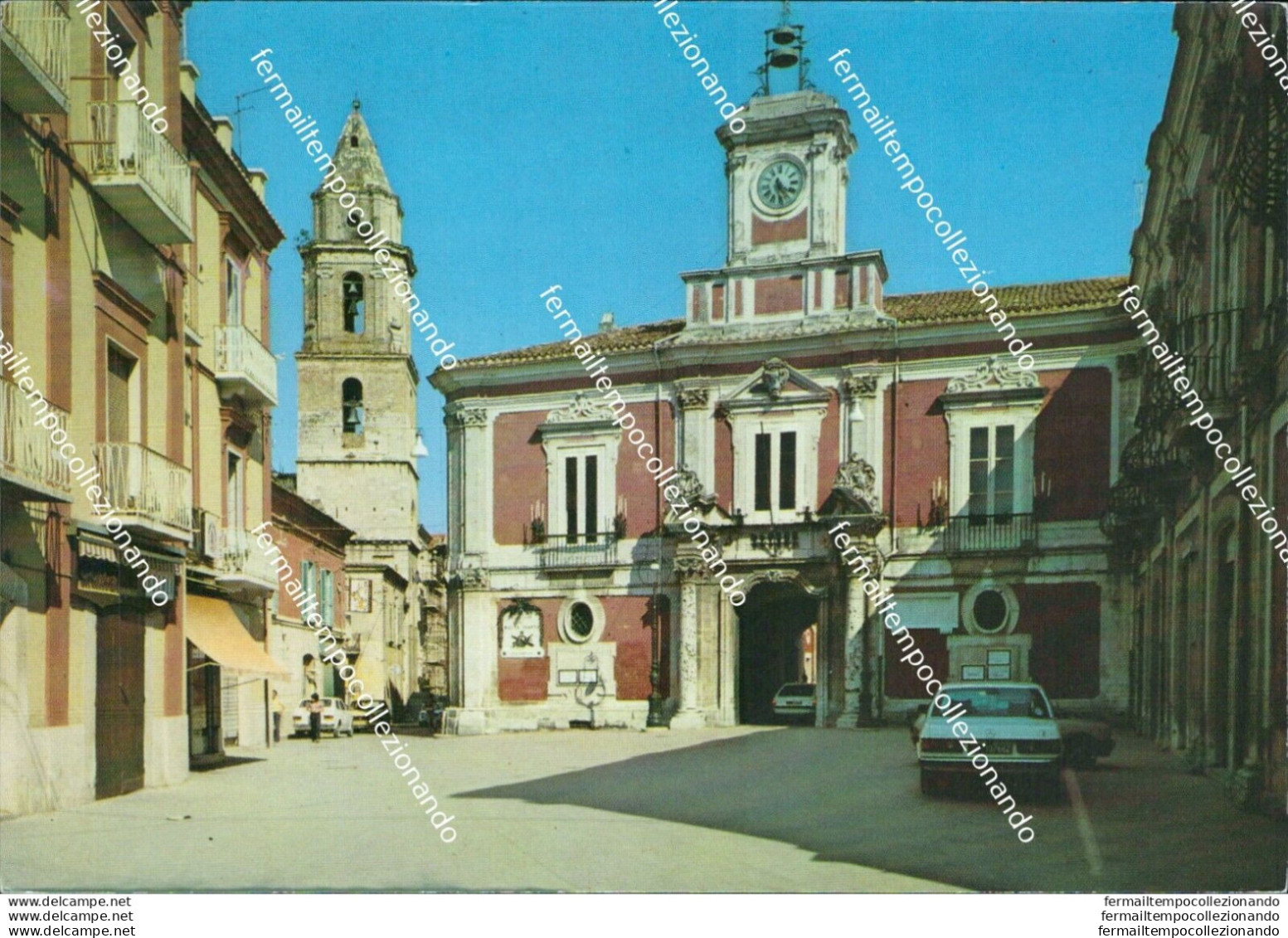 U687 Cartolina San Severo Piazza Municipio Provincia Di Foggia - Foggia