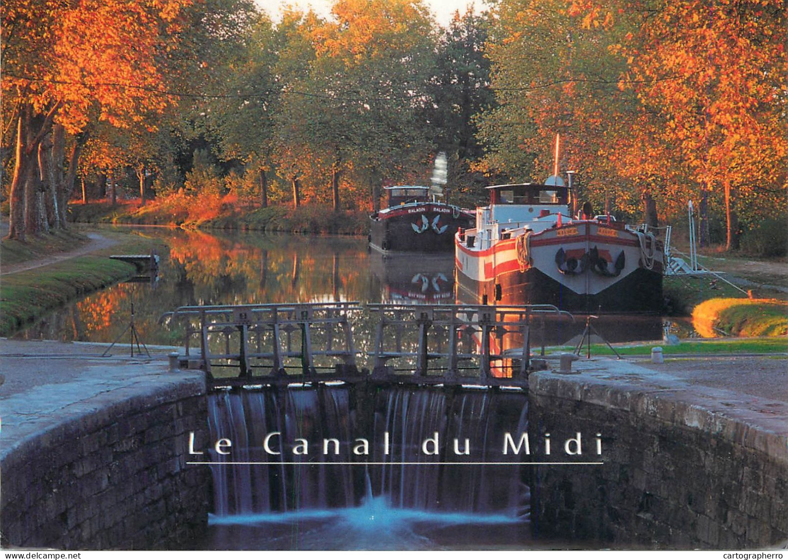 Navigation Sailing Vessels & Boats Themed Postcard Le Canal Du Midi Chanel - Velieri
