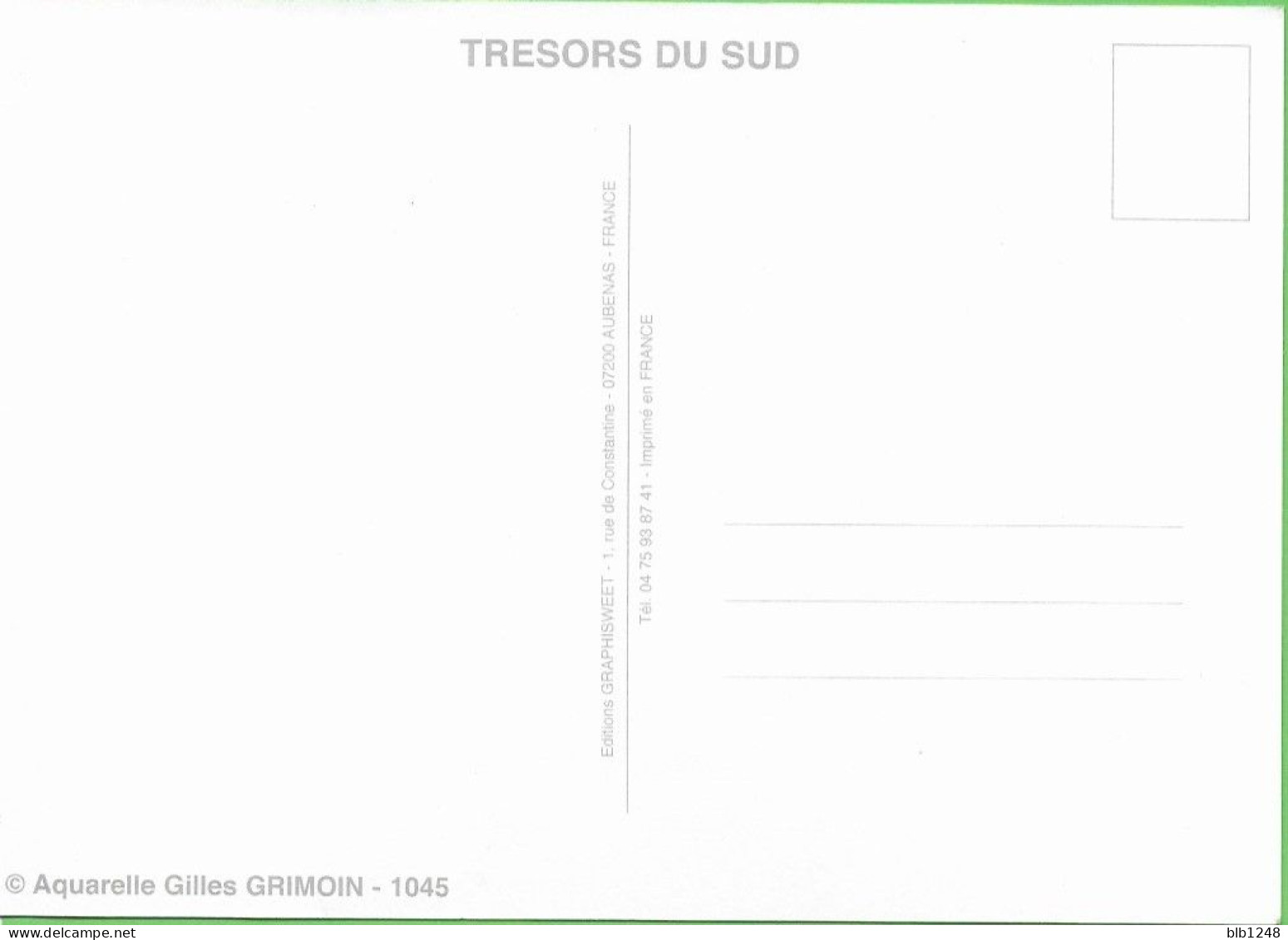 Régions > Languedoc-Roussillon Tresor Du Sud Aquarelle Gilles Grimoin 1045 Collioure ?? - Languedoc-Roussillon