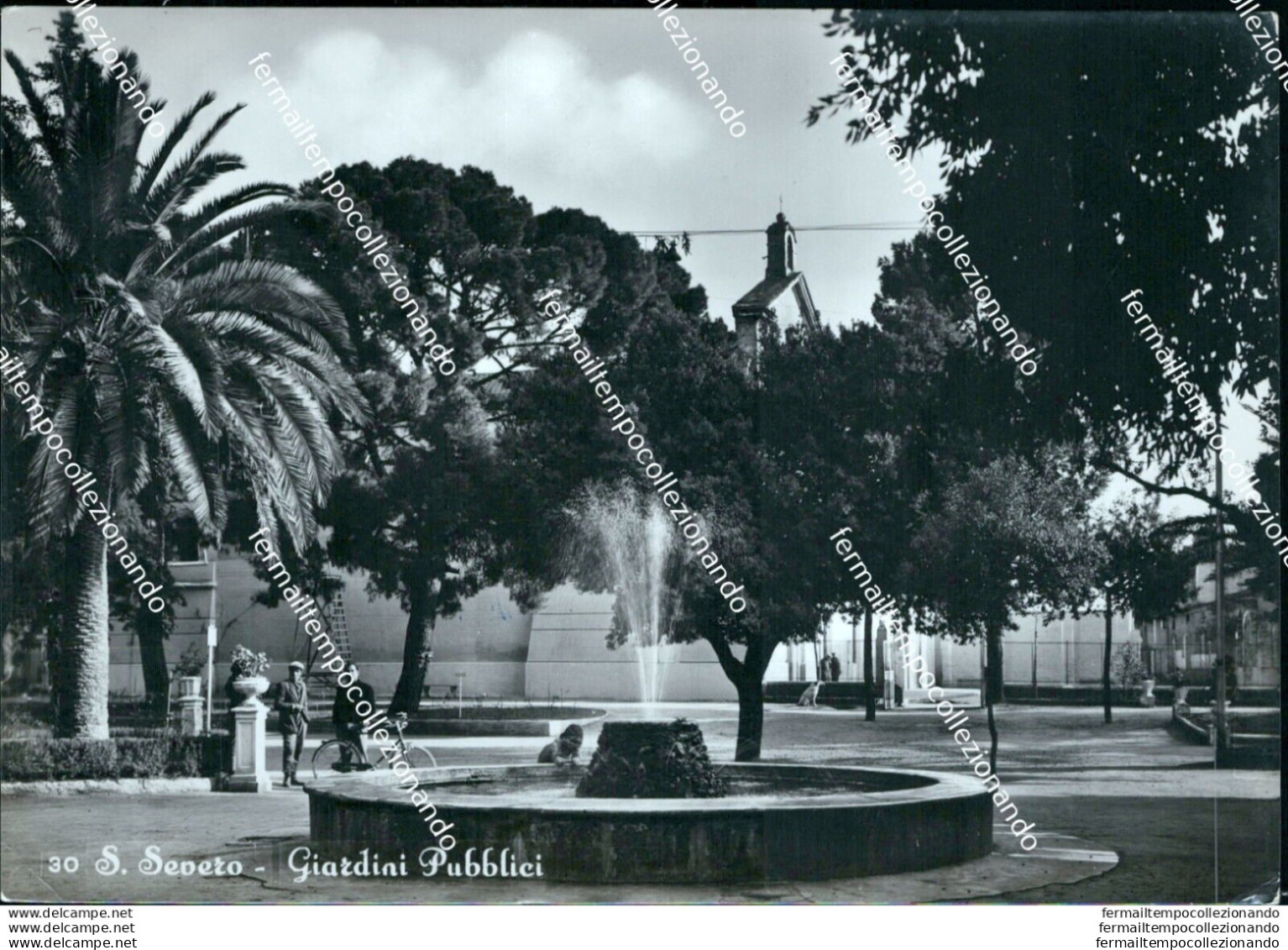 At767 Cartolina S.severo Giardini Pubblici Provincia Di Foggia - Foggia