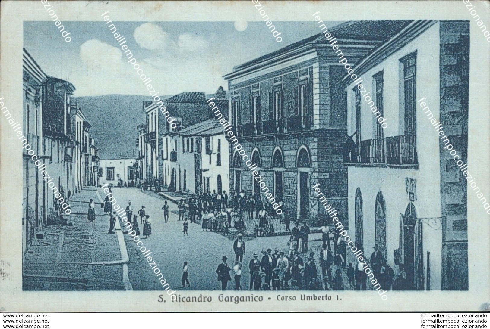 Ae579 Cartolina S.nicandro Garganico Corso Umberto I Provincia Di Foggia - Foggia