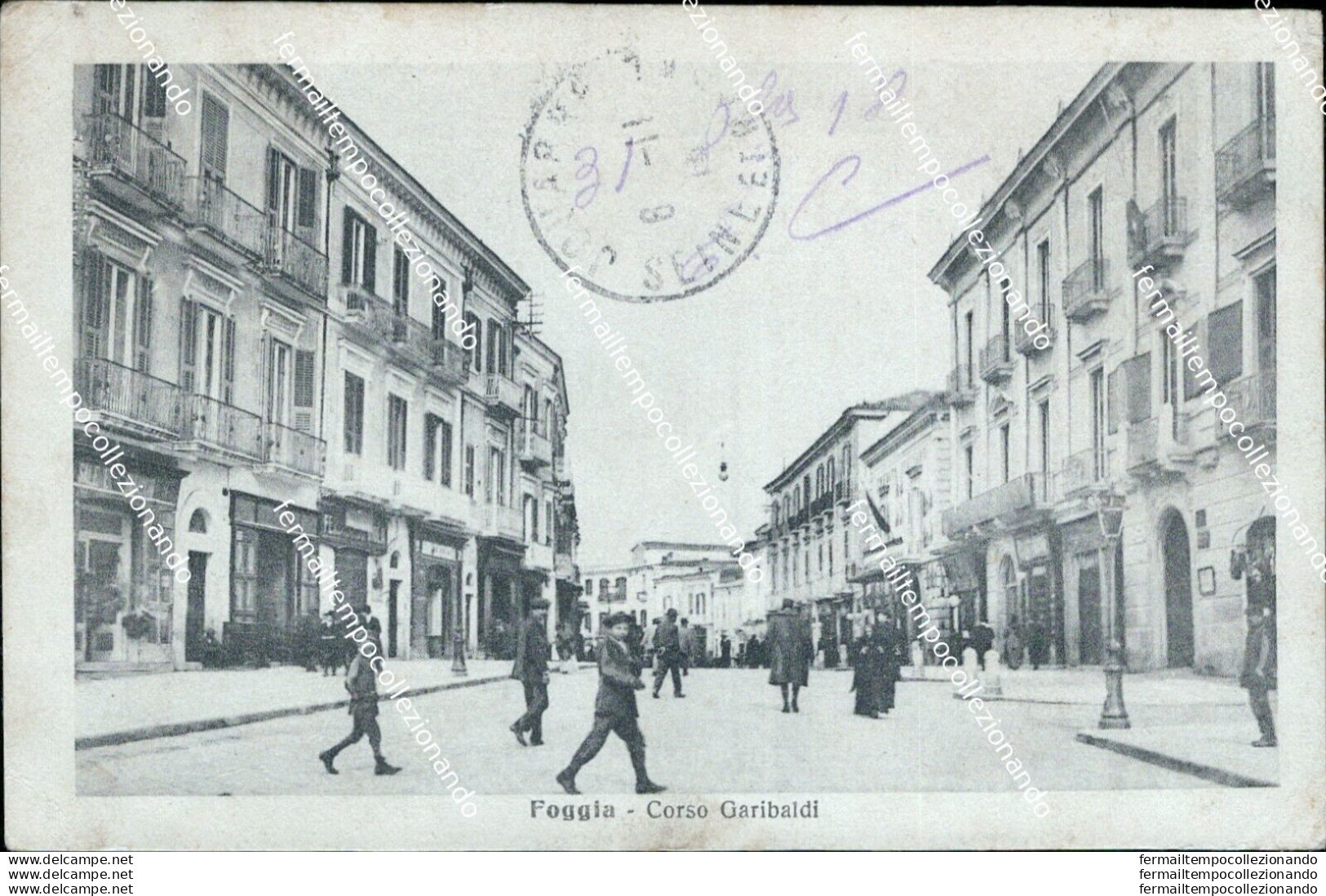Bc156 Cartolina Foggia Citta' Corso Garibaldi - Foggia