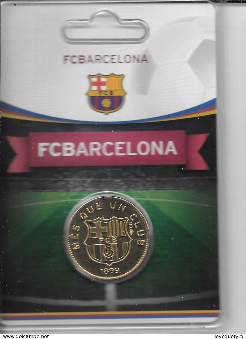 Médaille Touristique Arthus Bertrand AB Sous Encart Football Barcelone Saison 2011 2012 Logo Du Club - Ohne Datum