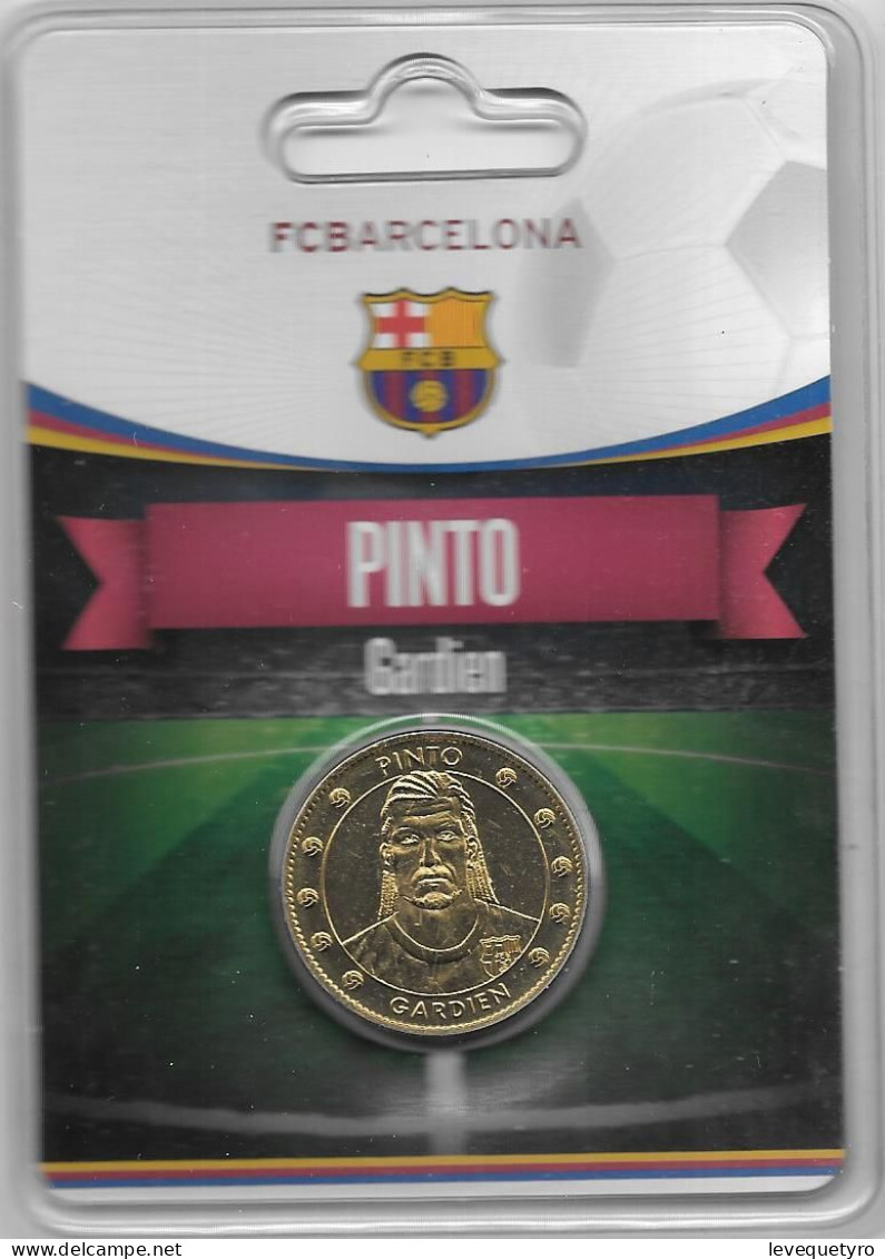 Médaille Touristique Arthus Bertrand AB Sous Encart Football Barcelone Saison 2011 2012 Pinto - Ohne Datum
