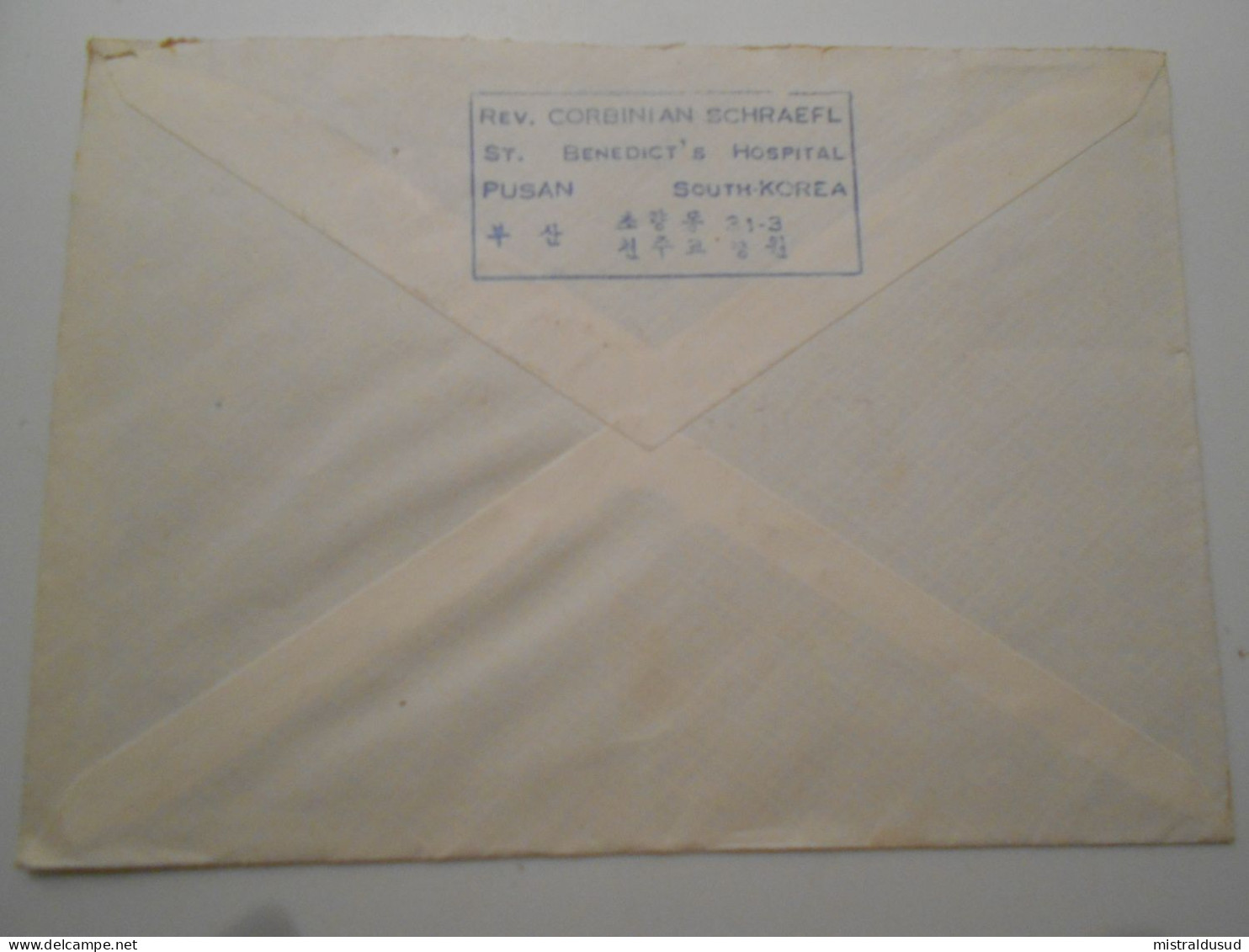 Coree Du Sud , Lettre De Pusan 1957 Pour Muhldorf - Korea, South