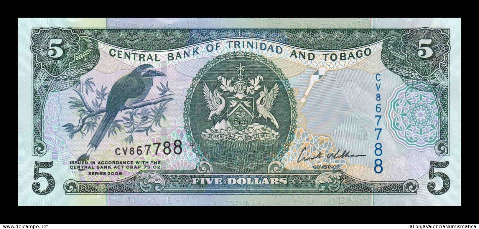 Trinidad & Tobago 5 Dollars 2006 Pick 47a Sc Unc - Trinidad & Tobago