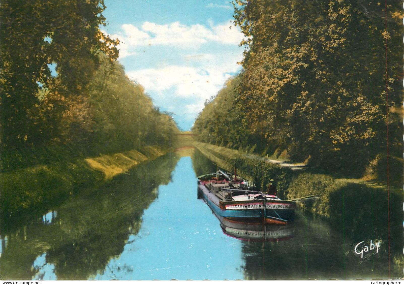 Navigation Sailing Vessels & Boats Themed Postcard Redon Le Canal De Nantes A Brest - Velieri