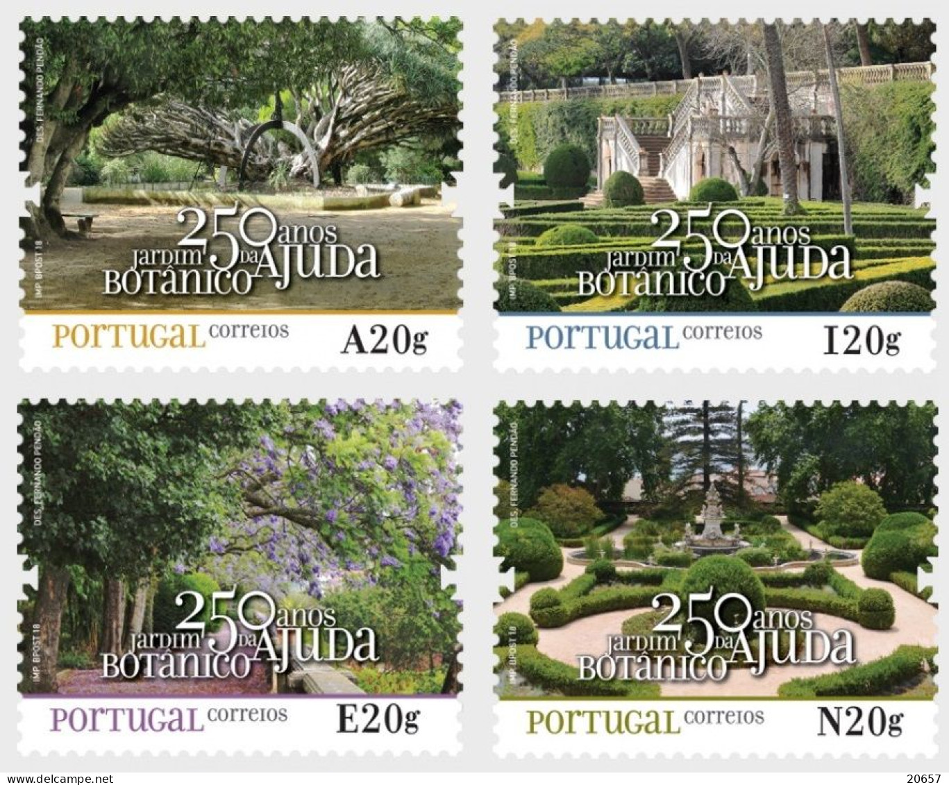 Portugal 4353/57 Jardins Botaniques - Andere & Zonder Classificatie
