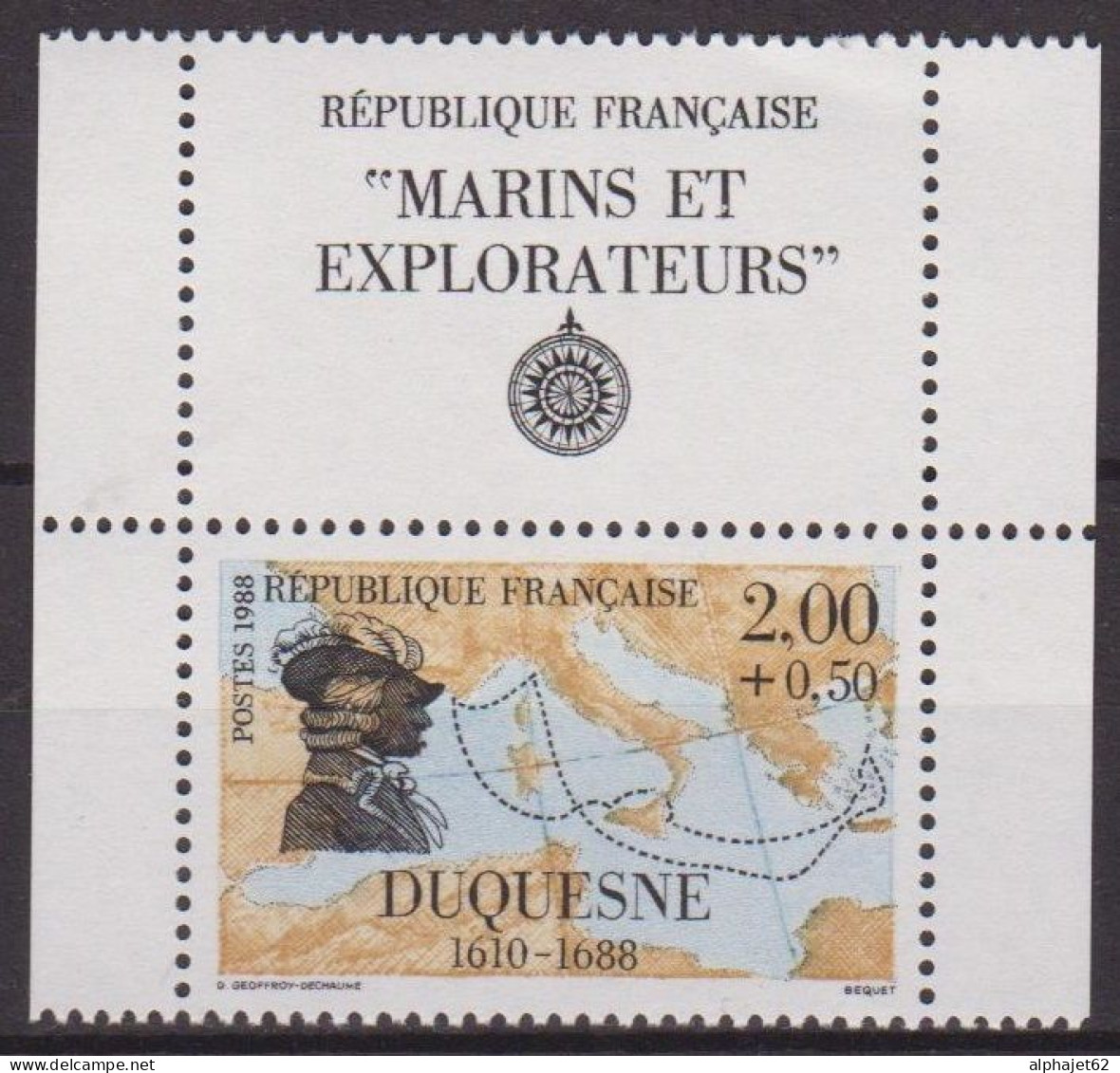 Grands Navigateurs - FRANCE - Duquesne - N° 2517 ** - 1988 - Ungebraucht