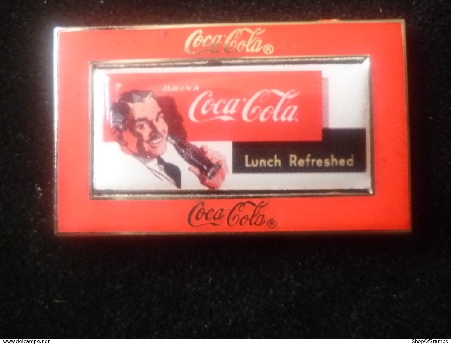 DANBURY PIN "DRINK COCAL COLA; LUNCH REFRESHED" - Pin-ups