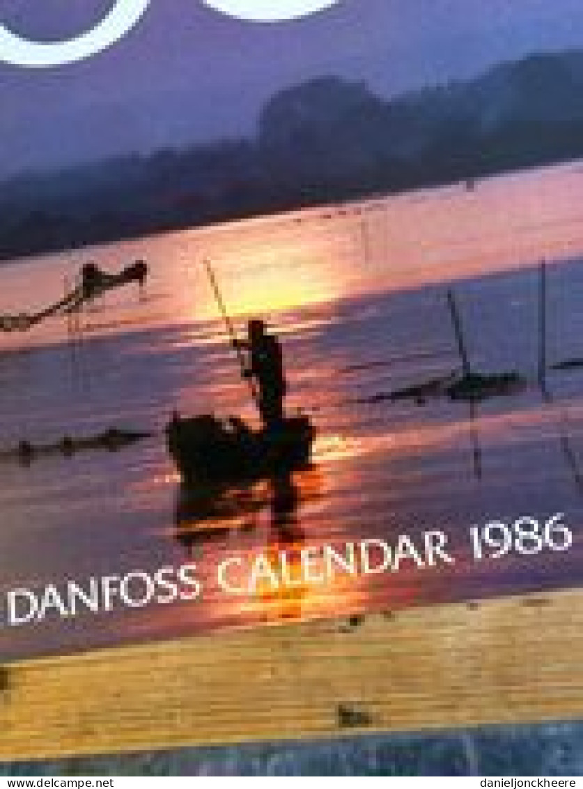 Kalender Calendrier Calendar Danfoss Fish For Good 1986 - Grossformat : 1981-90