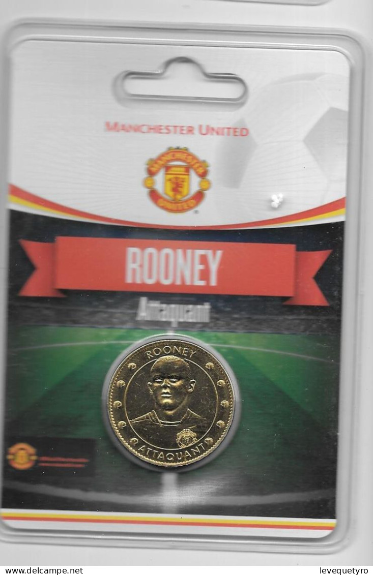 Médaille Touristique Arthus Bertrand AB Sous Encart Football Manchester United  Saison 2011 2012 Rooney - Zonder Datum