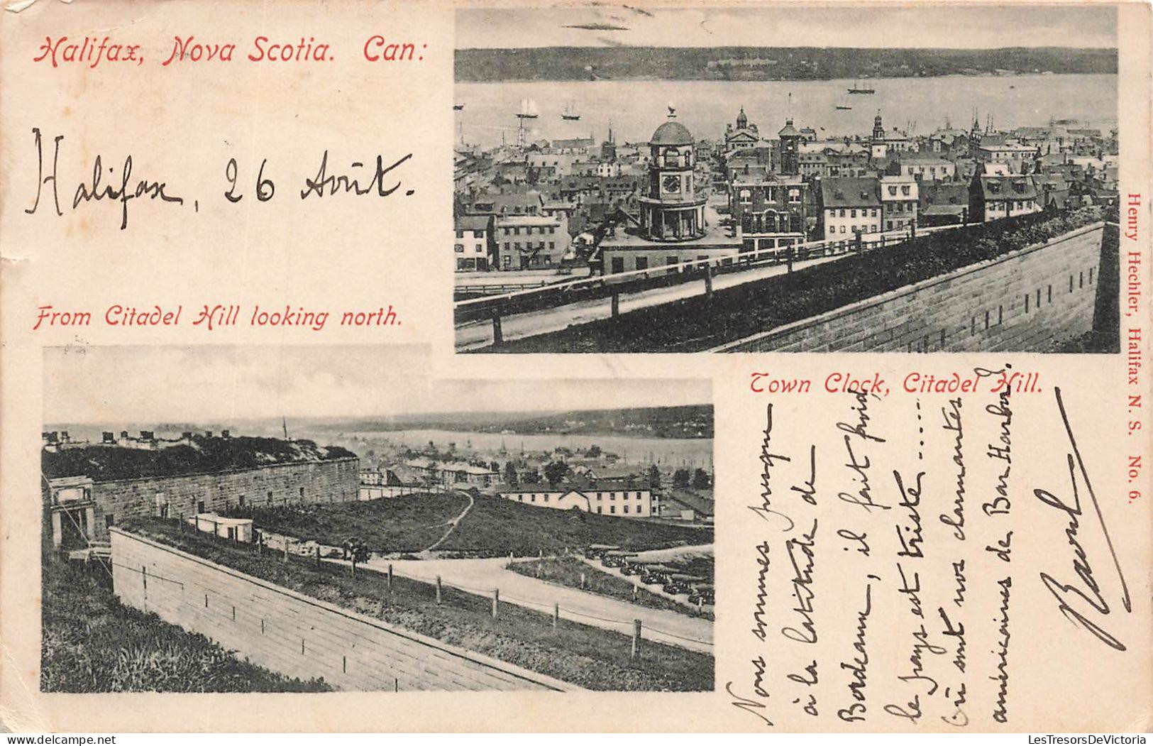 CANADA - Halifax - Nova Scotia - Nouvelle Ecosse - Citadel Hill Looking North - Town Clock - Carte Postale Ancienne - Halifax