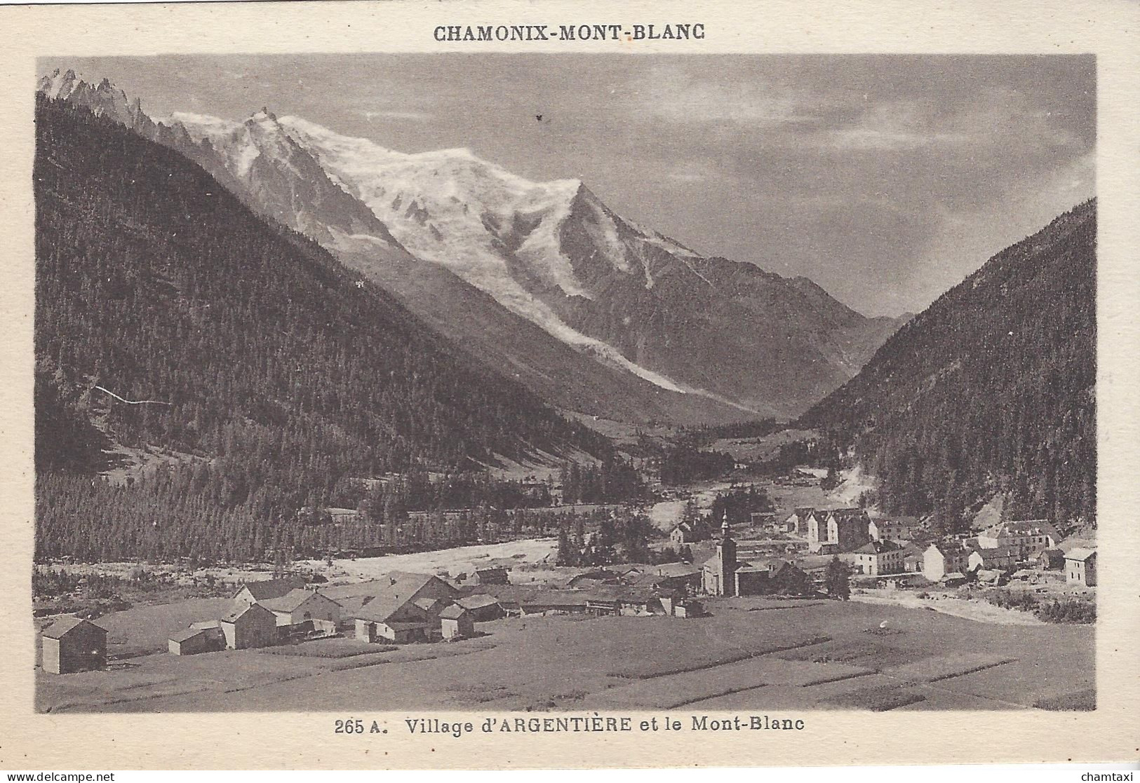 74 ARGENTIERE LE VILLAGE D ARGENTIERE VALLEE DE CHAMONIX MONT BLANC Editeur: GAY COUTTET  N° 265 A - Chamonix-Mont-Blanc