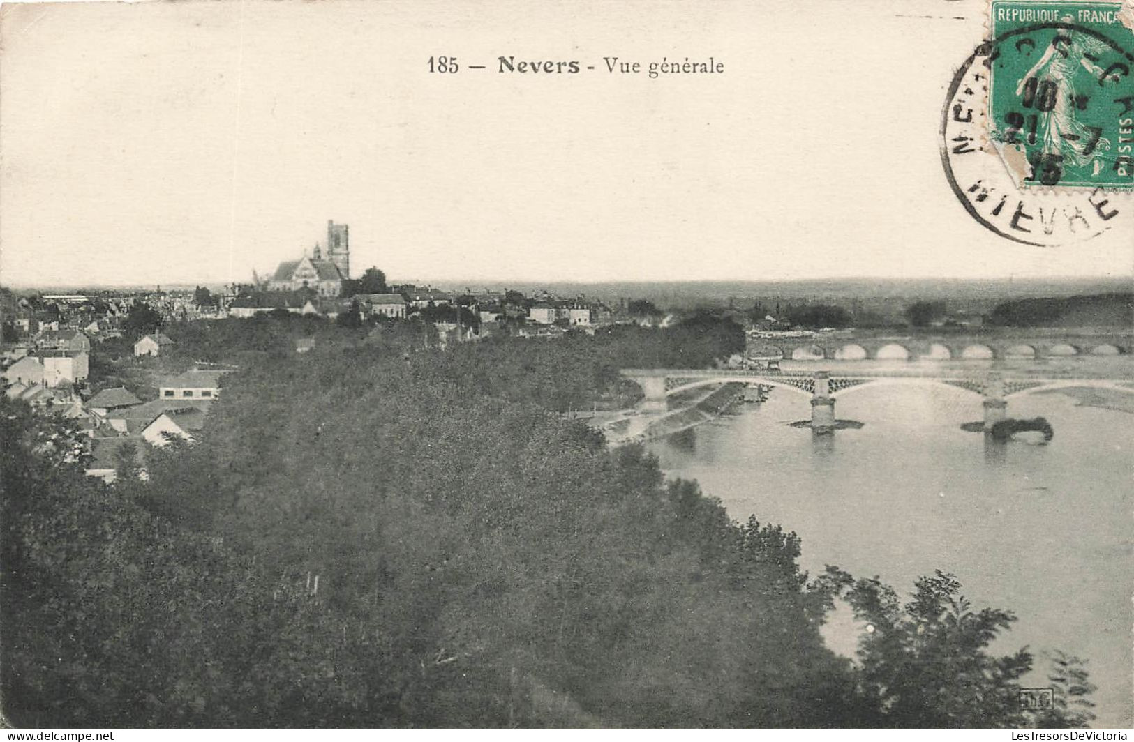 FRANCE - Nevers - Vue Générale - Ponts - Cathédrale - Carte Postale Ancienne - Nevers