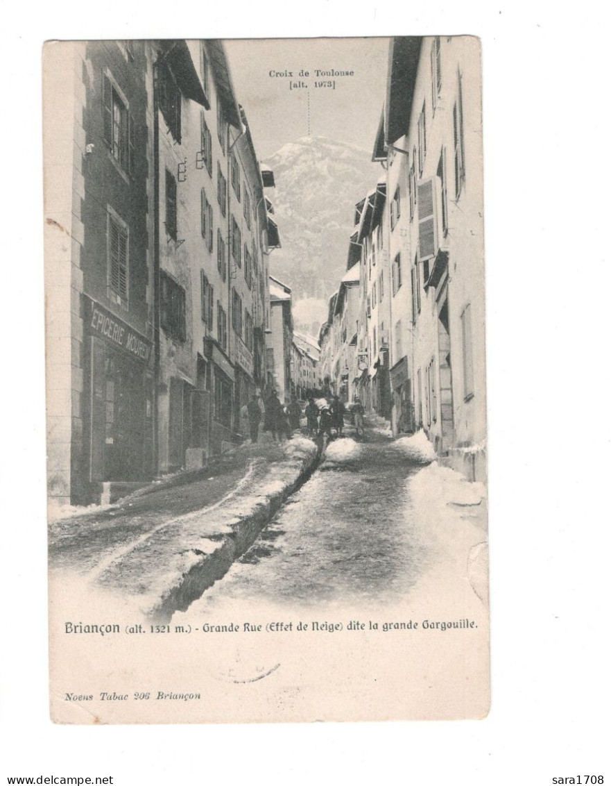 05 BRIANÇON, Grande Rue, Effet De Neige. éditeur NOENS.  - Briancon