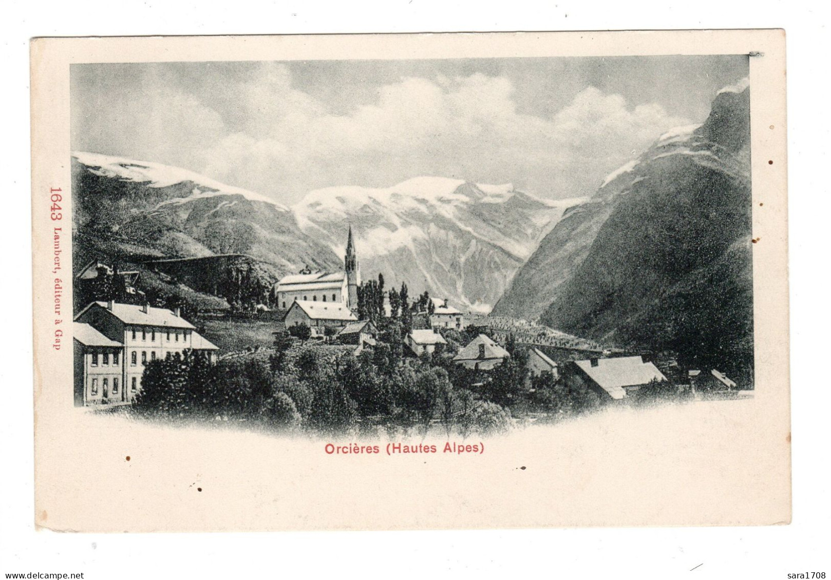 05 Champsaur, ORCIÈRES. , Légende Rouge. éditeur LAMBERT N°1643. - Orcieres